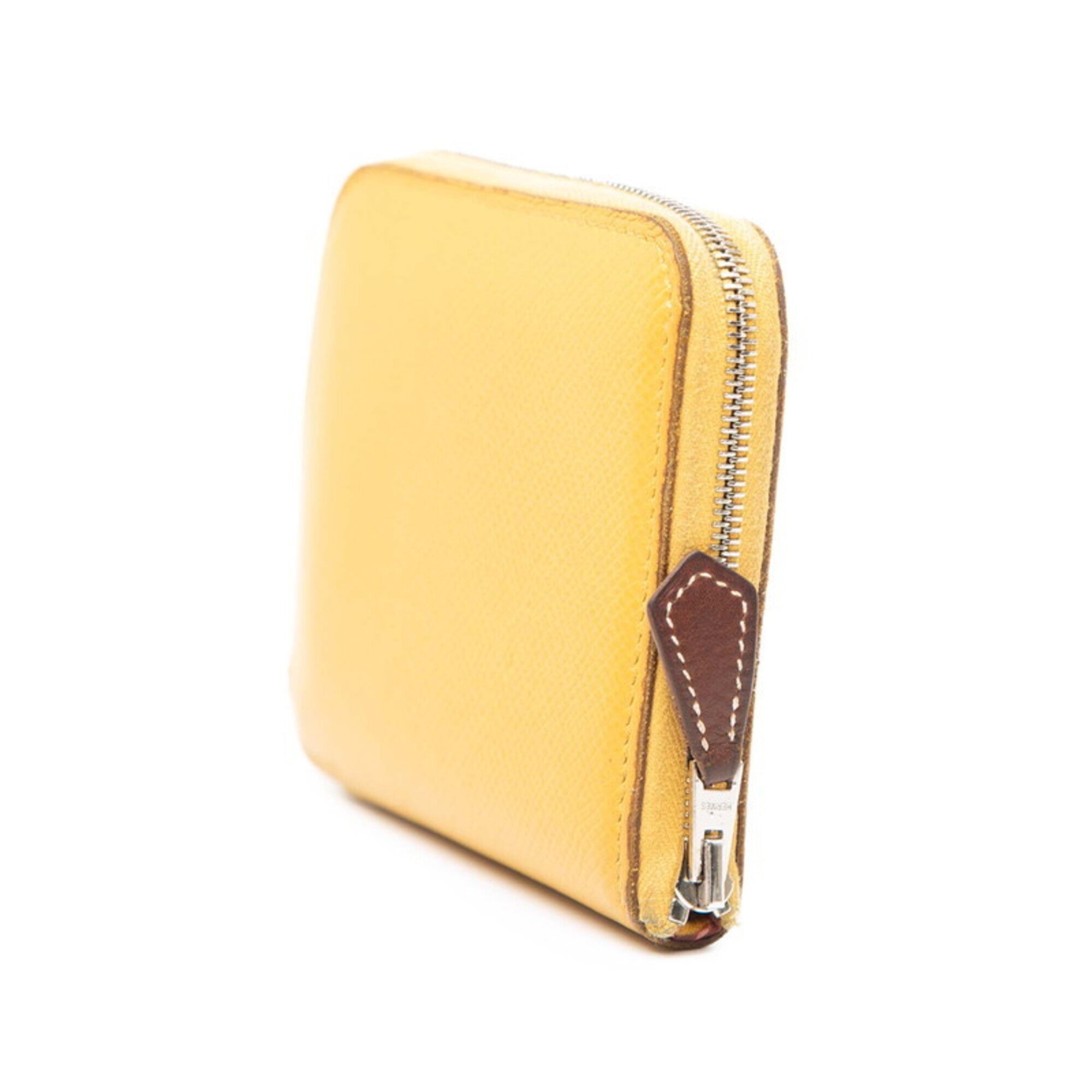 Hermes Yellow Epsom Leather Coin Purse/Coin Case (Pre-Owned)