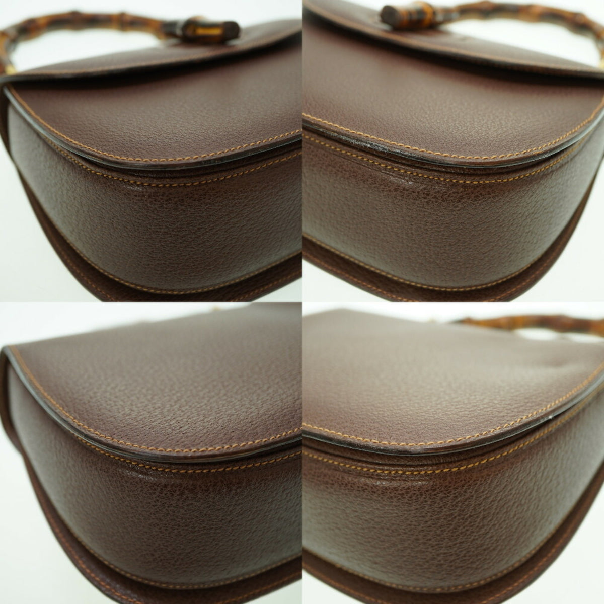 Gucci Brown Leather Handbag (Pre-Owned)
