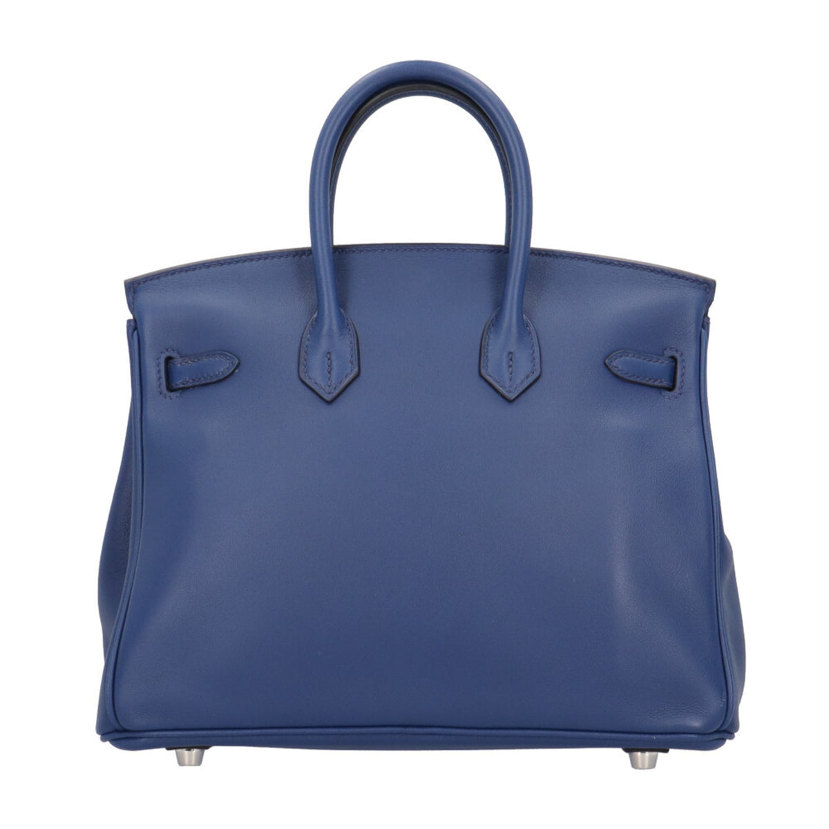 Hermes Bleu Saphir Blue Swift Leather Handbag (Pre-Owned)