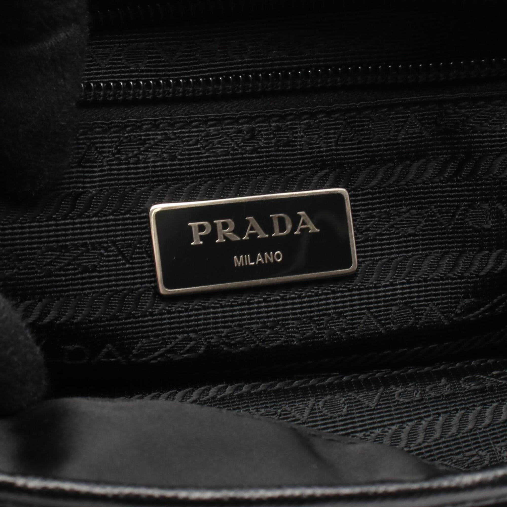 Prada Black Tessuto Saffiano Handbag Shoulder Bag (Pre-Owned)