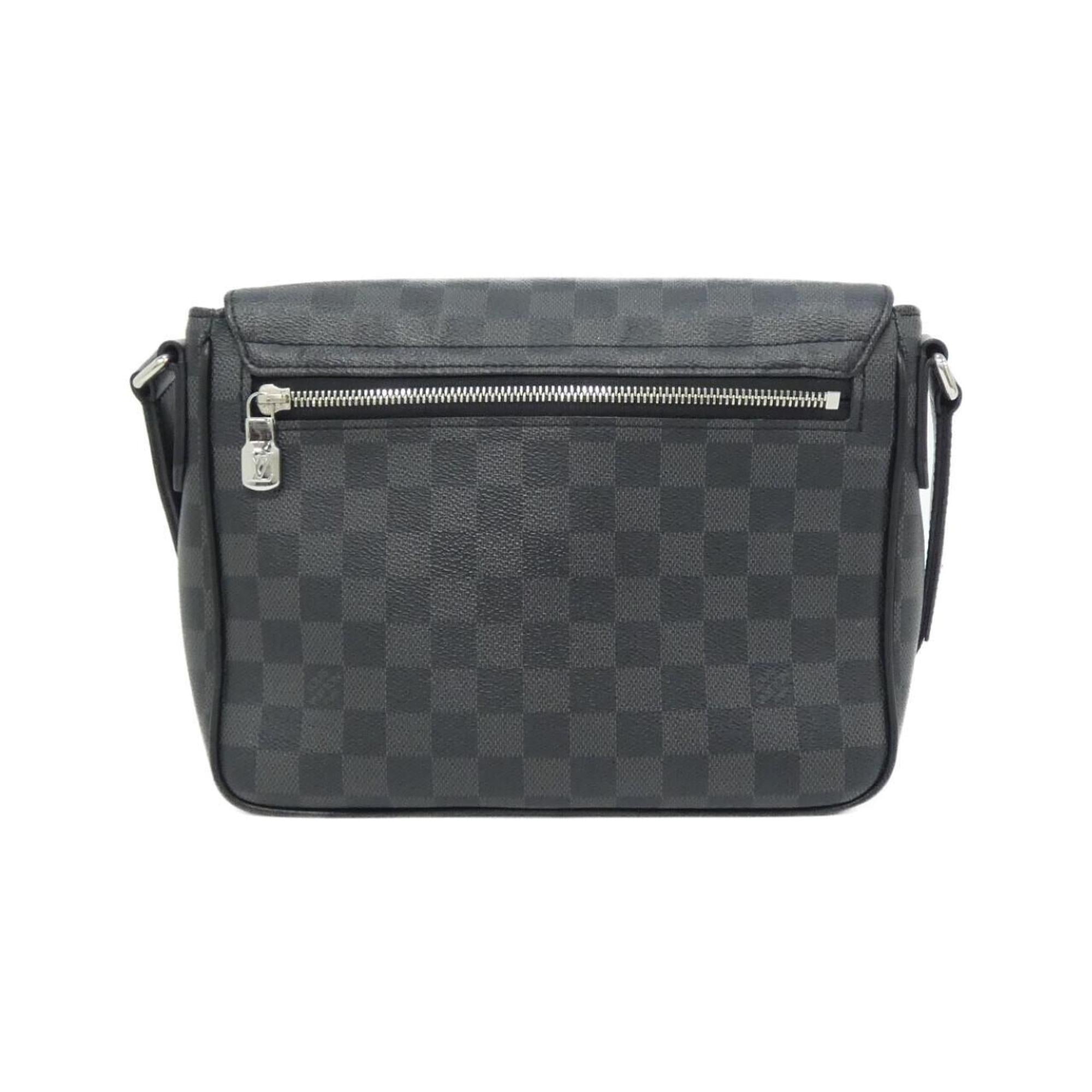 Louis Vuitton Graphite Coated Canvas Shoulder Bag (Pre-Owned)