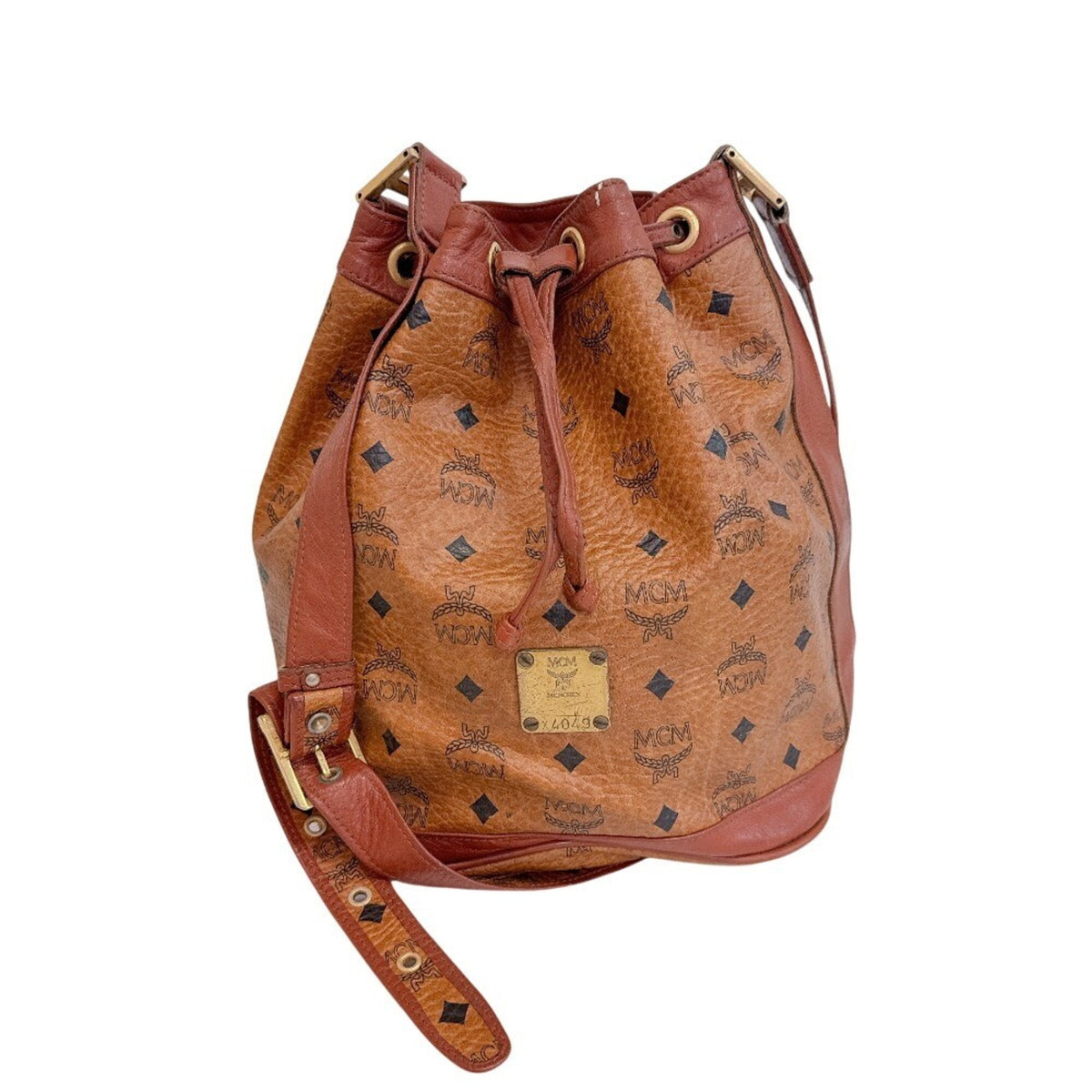 Mcm Brown Leather Shoulder Bag (Pre-Owned)