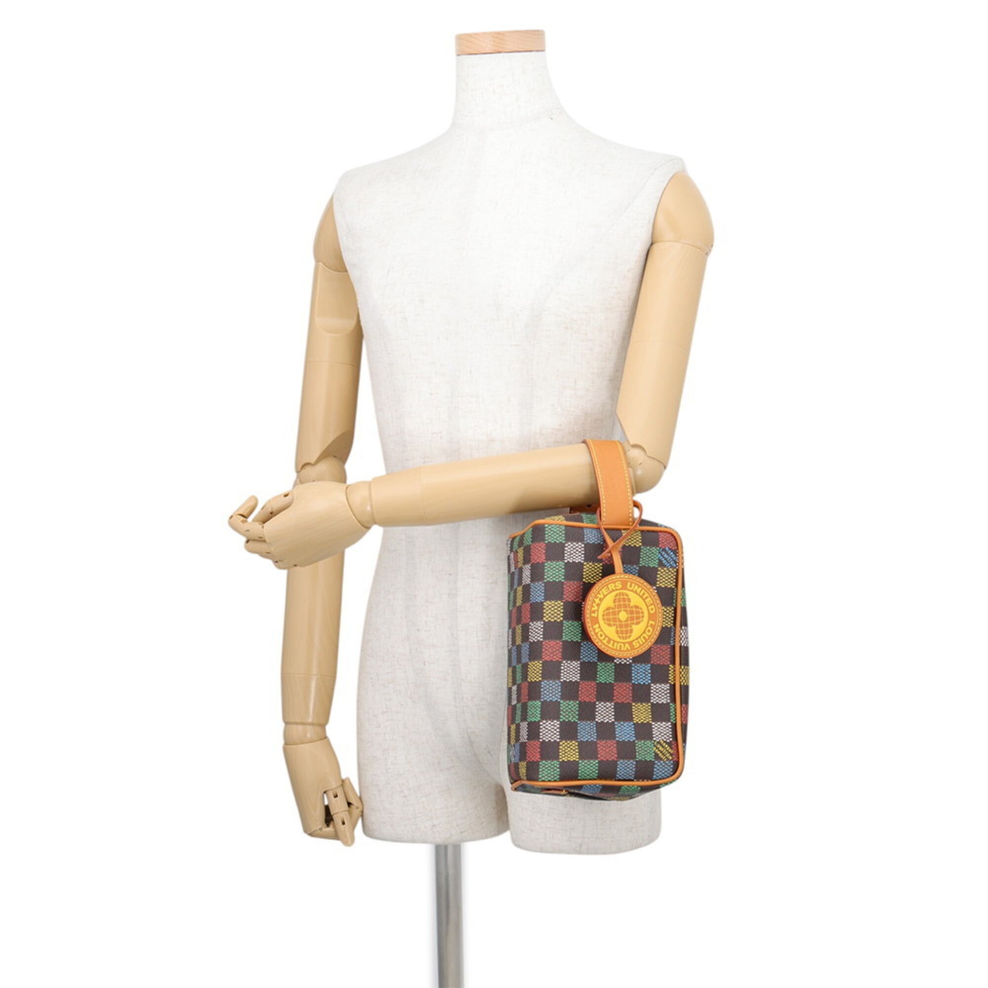 Louis Vuitton Damier Brown Damier Canvas Ebene Multi-Color Handbag (Pre-Owned)