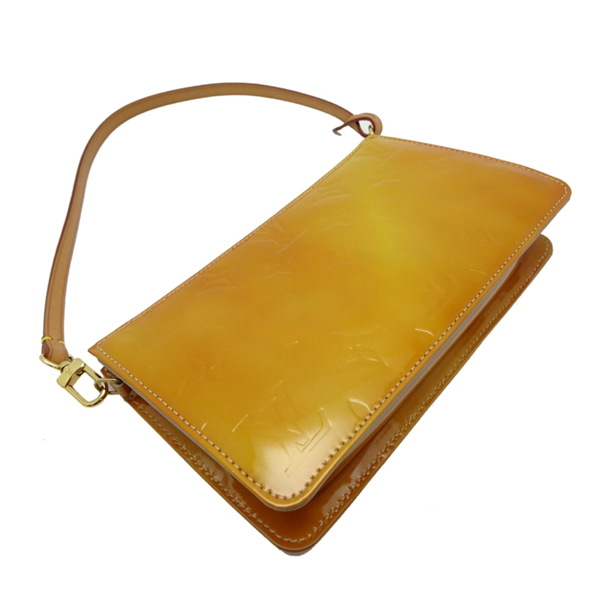 Louis Vuitton Yellow Monogram Vernis Pouch (Pre-Owned)