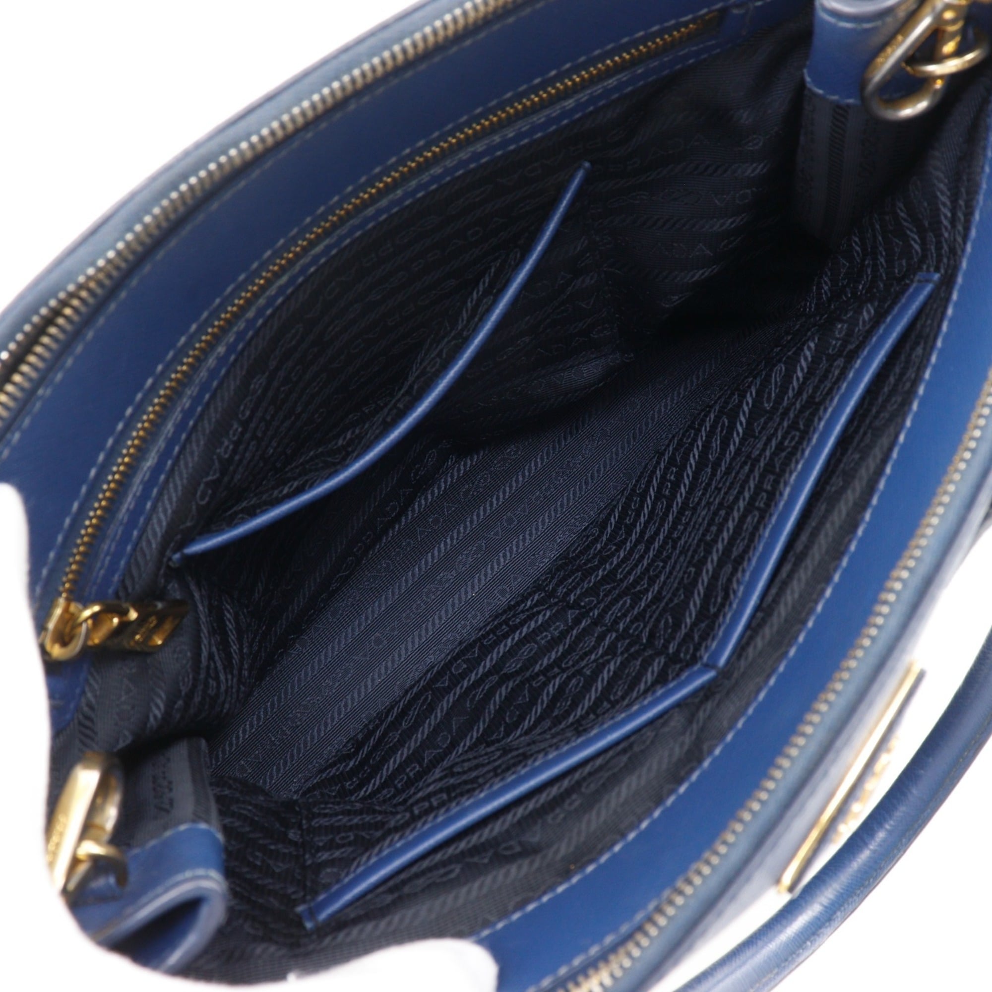 Prada Blue Saffiano Tote Bag (Pre-Owned)
