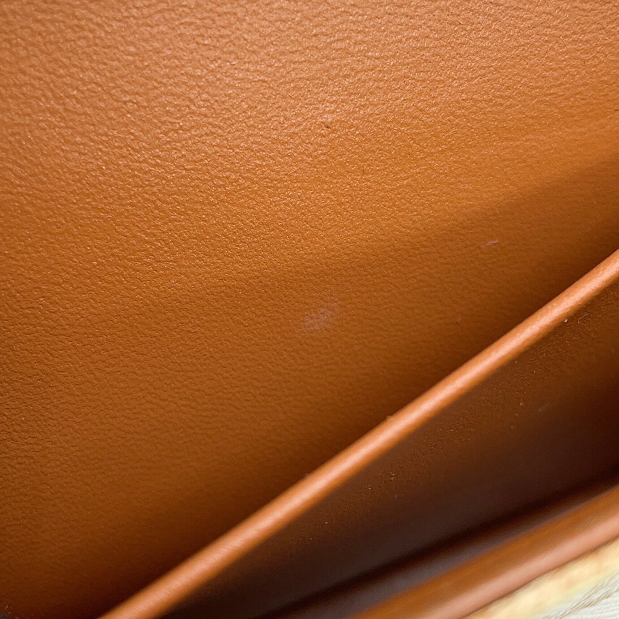 Celine Brown White Pvc Leather Shoulder Bag (Pre-Owned)