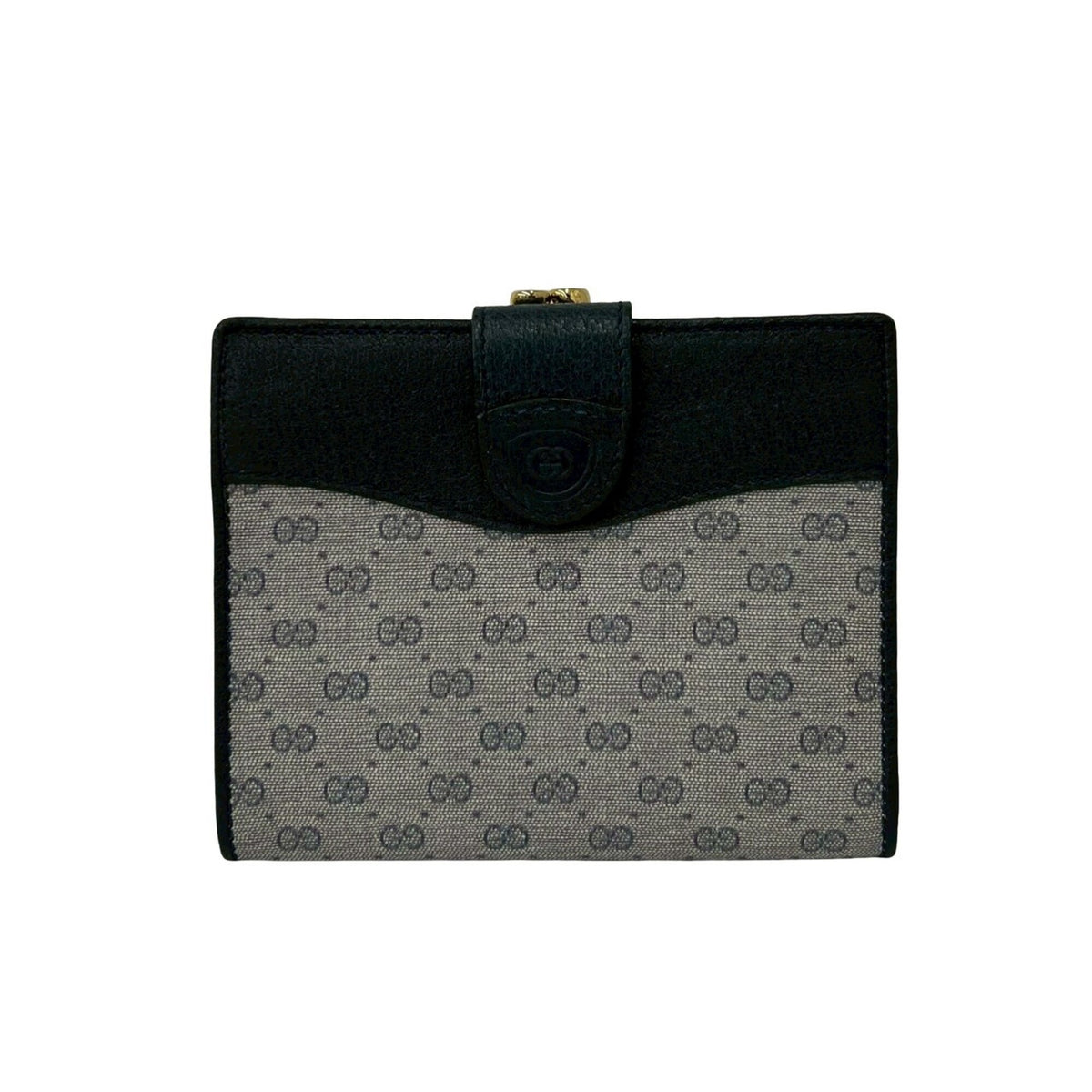 Gucci Navy Leather Pvc Wallet (Bi-Fold) (Pre-Owned)