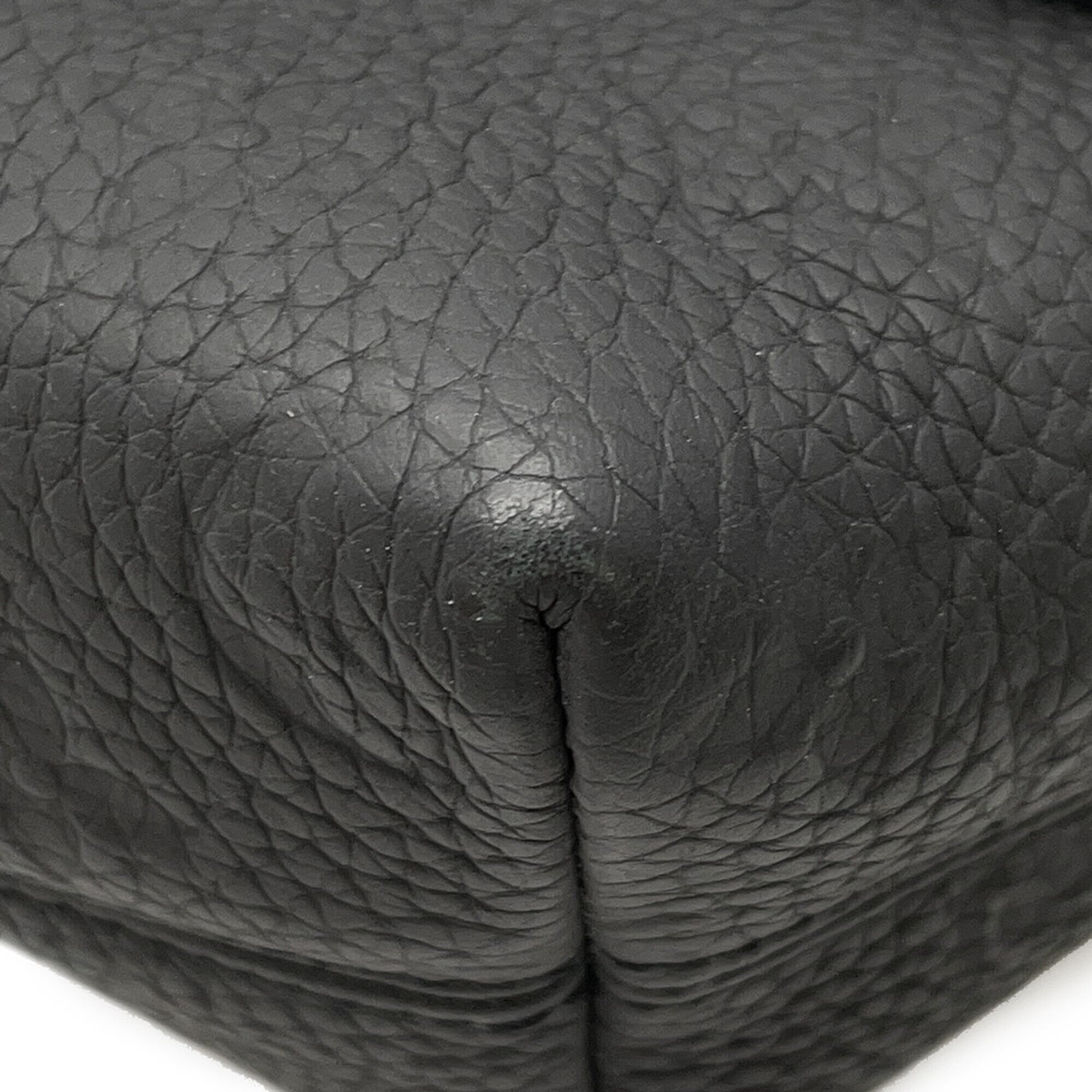 Louis Vuitton Monogram Black Noir Leather Handbag Shoulder Bag (Pre-Owned)
