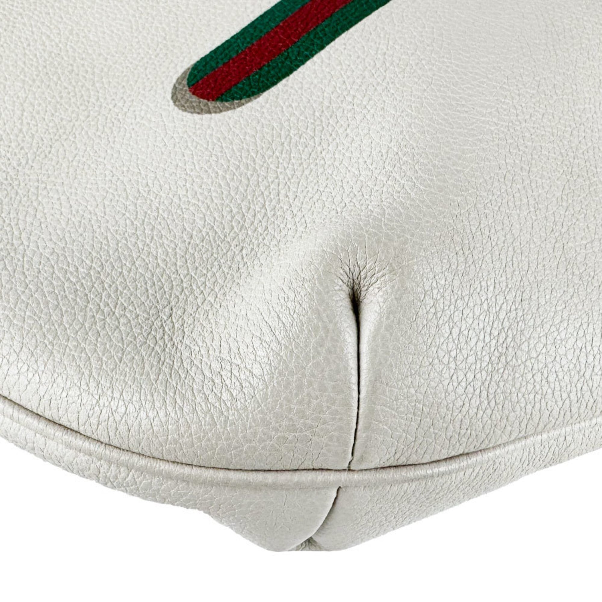 Gucci Ivory Leather Shoulder Bag (Pre-Owned)