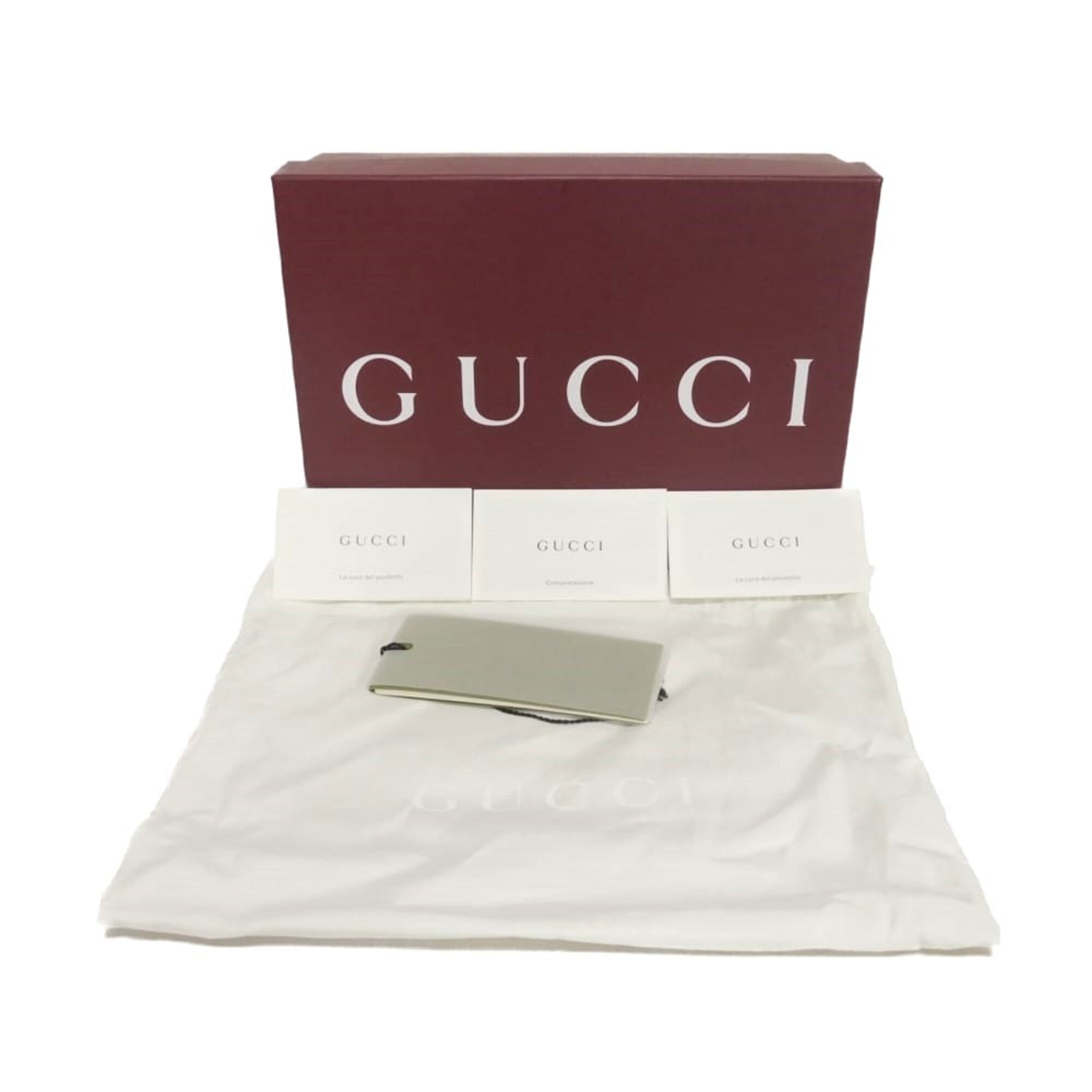 Gucci Beige Black Gg Supreme Leather Shoulder Bag (Pre-Owned)