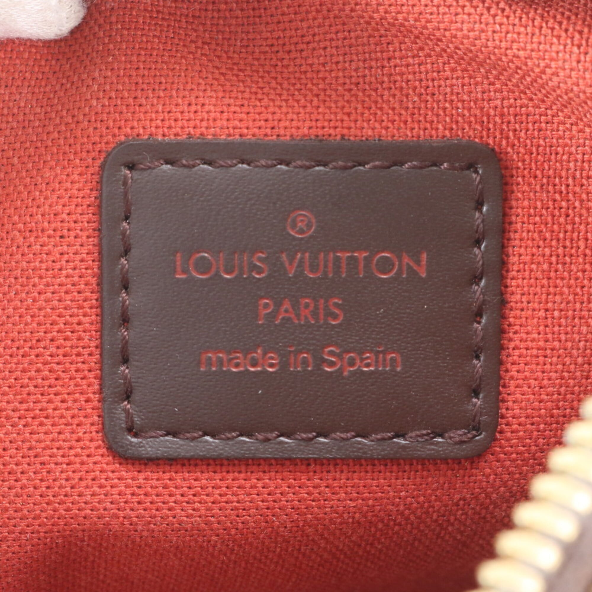 Louis Vuitton Brown Damier Canvas White Coated Canvas Leather Pouch Sling Bag (Pre-Owned)