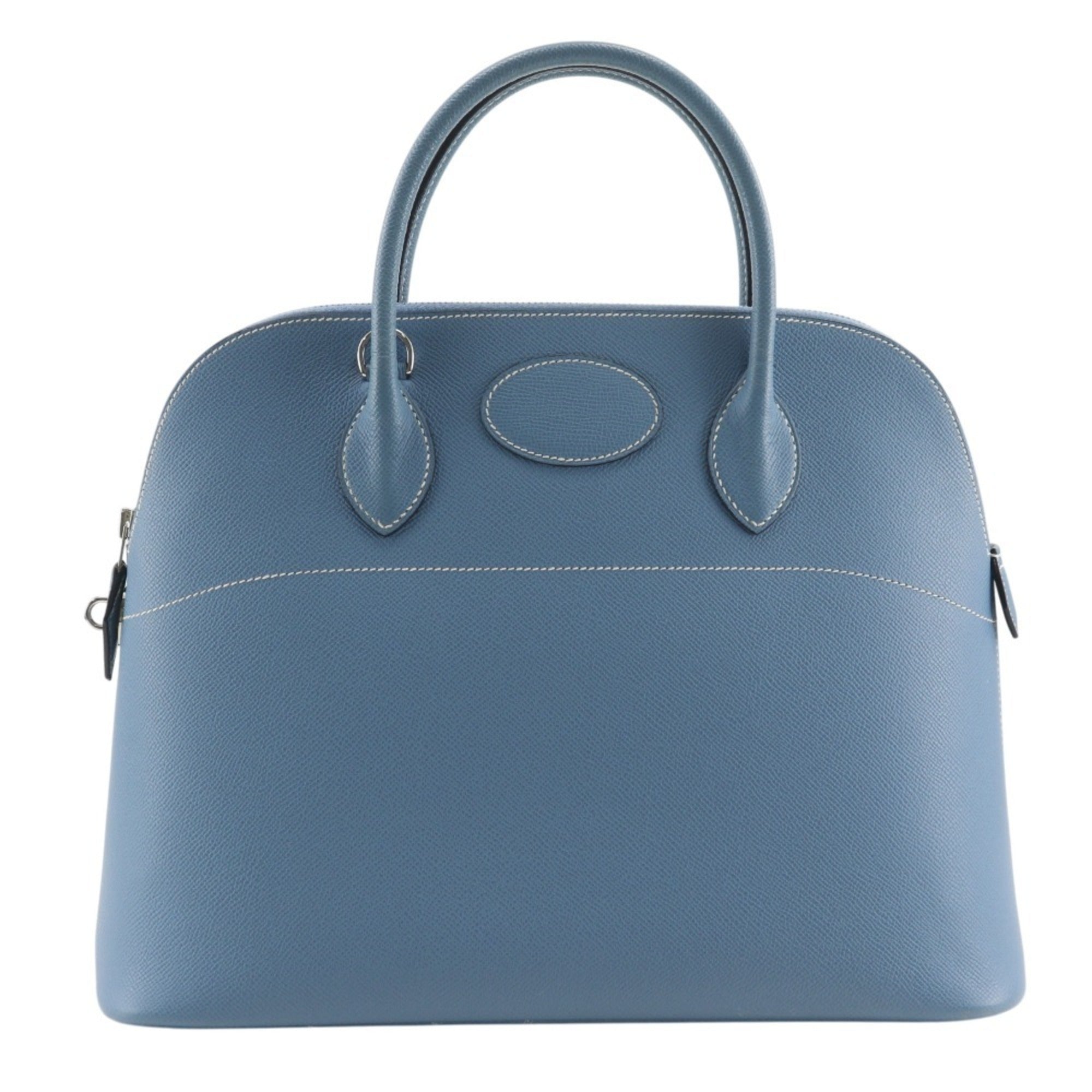 Hermes Bolide Blue Jean Epsom Leather Handbag (Pre-Owned)