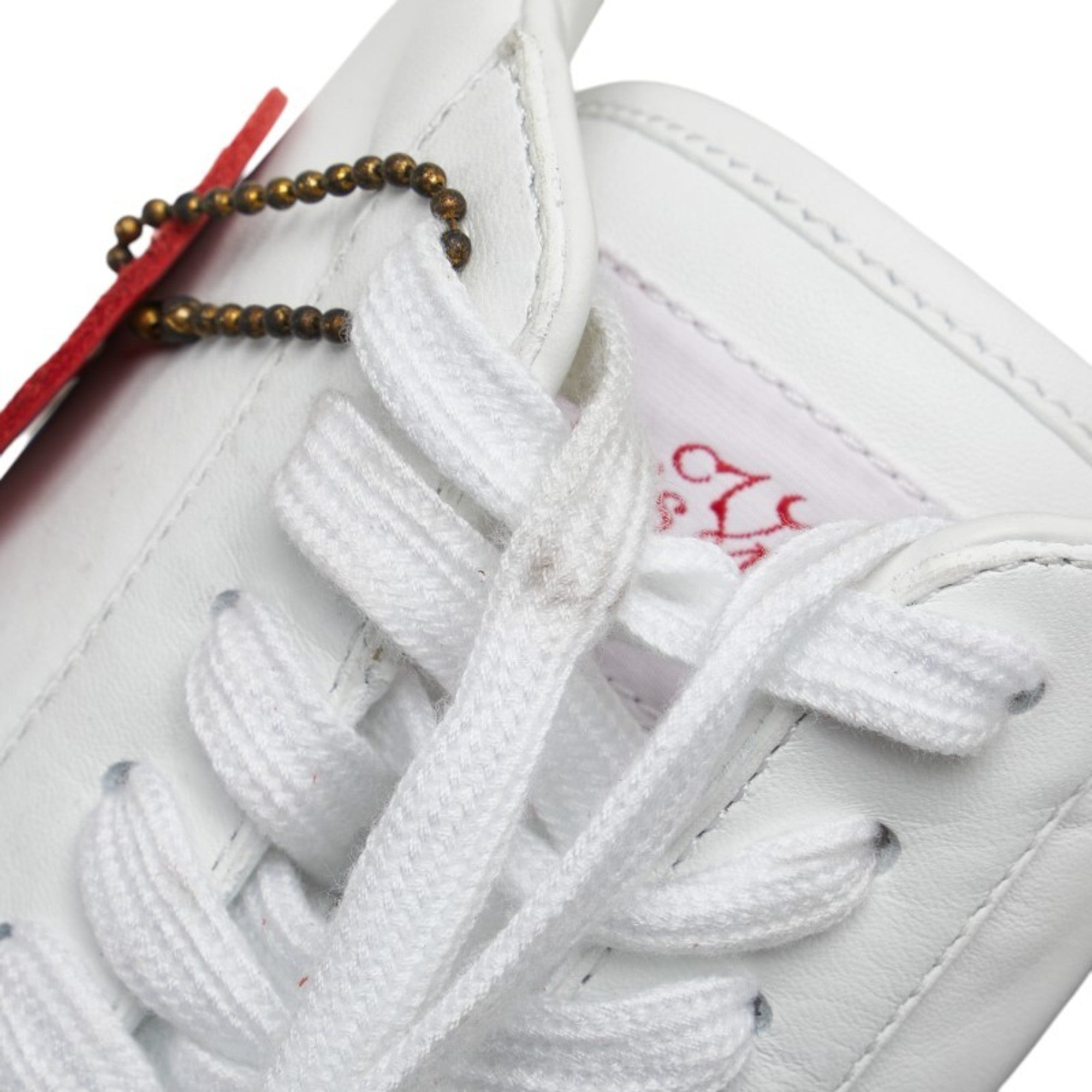 Louis Vuitton Red Color White Sneakers (Pre-Owned)