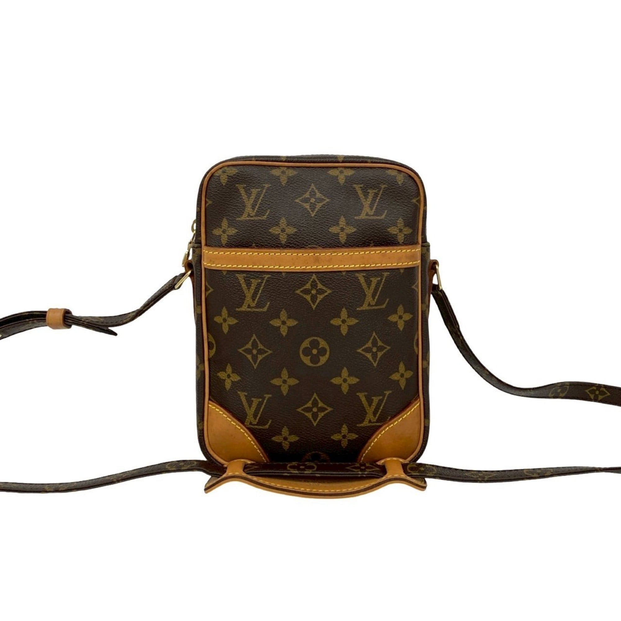 Louis Vuitton Brown Pvc Leather Pochette Shoulder Bag (Pre-Owned)