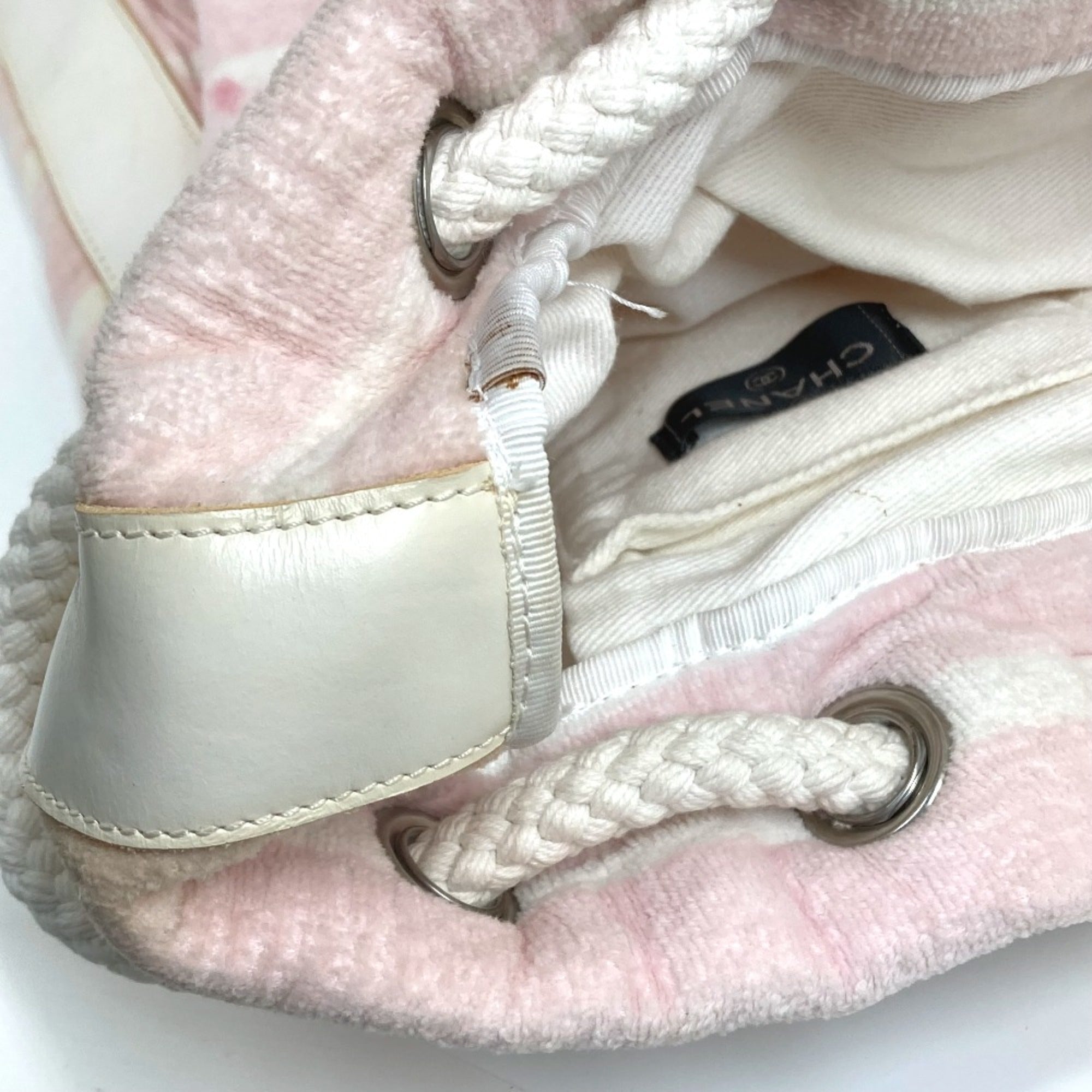 Chanel Pink Cotton Shoulder Bag (Pre-Owned)