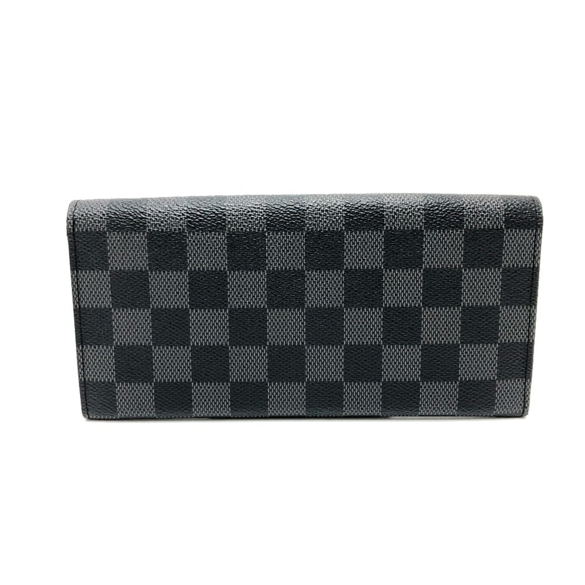 Louis Vuitton Black Damier Graphite Long Wallet (Bi-Fold) (Pre-Owned)