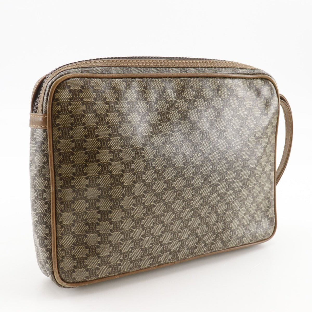 Celine Brown Pvc Clutch Bag (Pre-Owned)