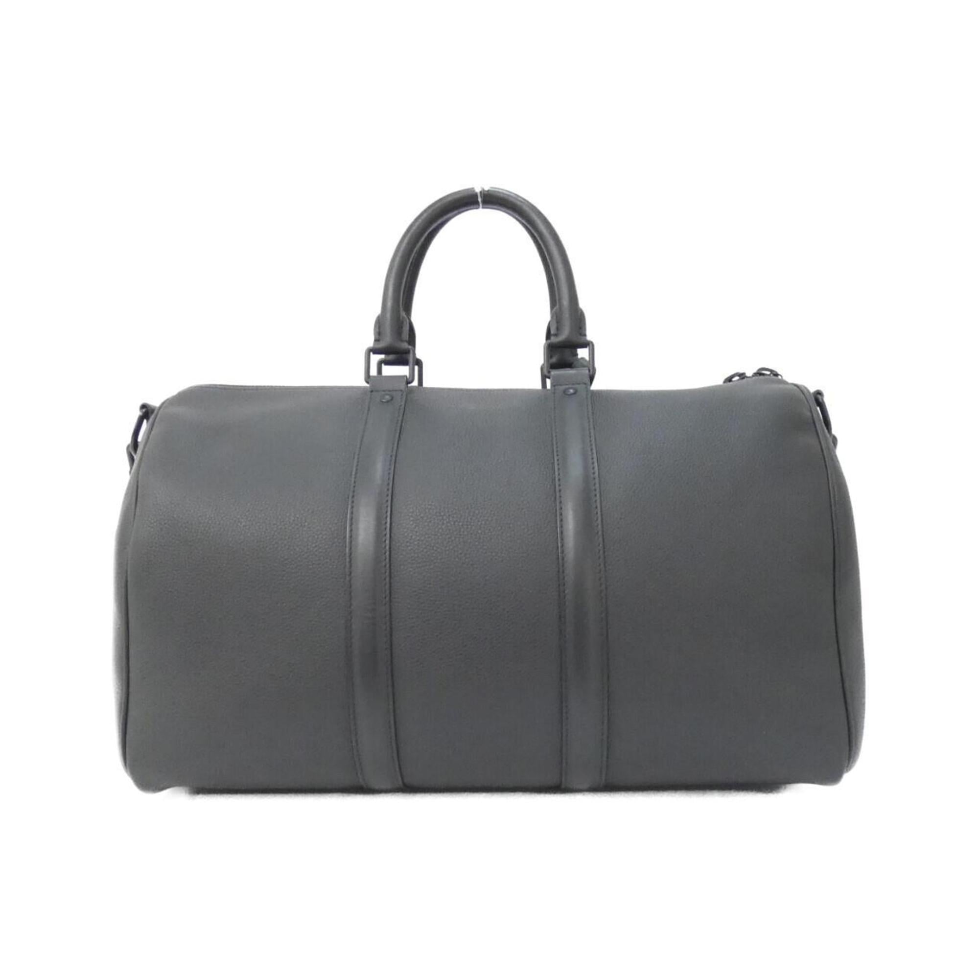 Louis Vuitton Black Leather Boston Bag (Pre-Owned)