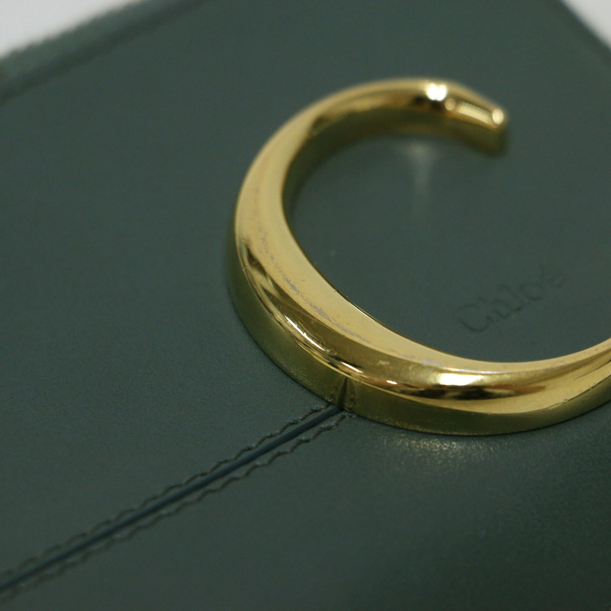 Chloé Green Leather Coin Purse/Coin Case (Pre-Owned)