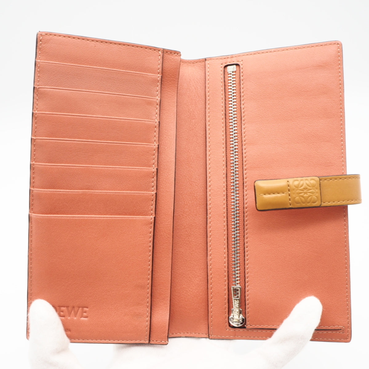 Loewe Beige Brown Orange Long Wallet (Bi-Fold) (Pre-Owned)