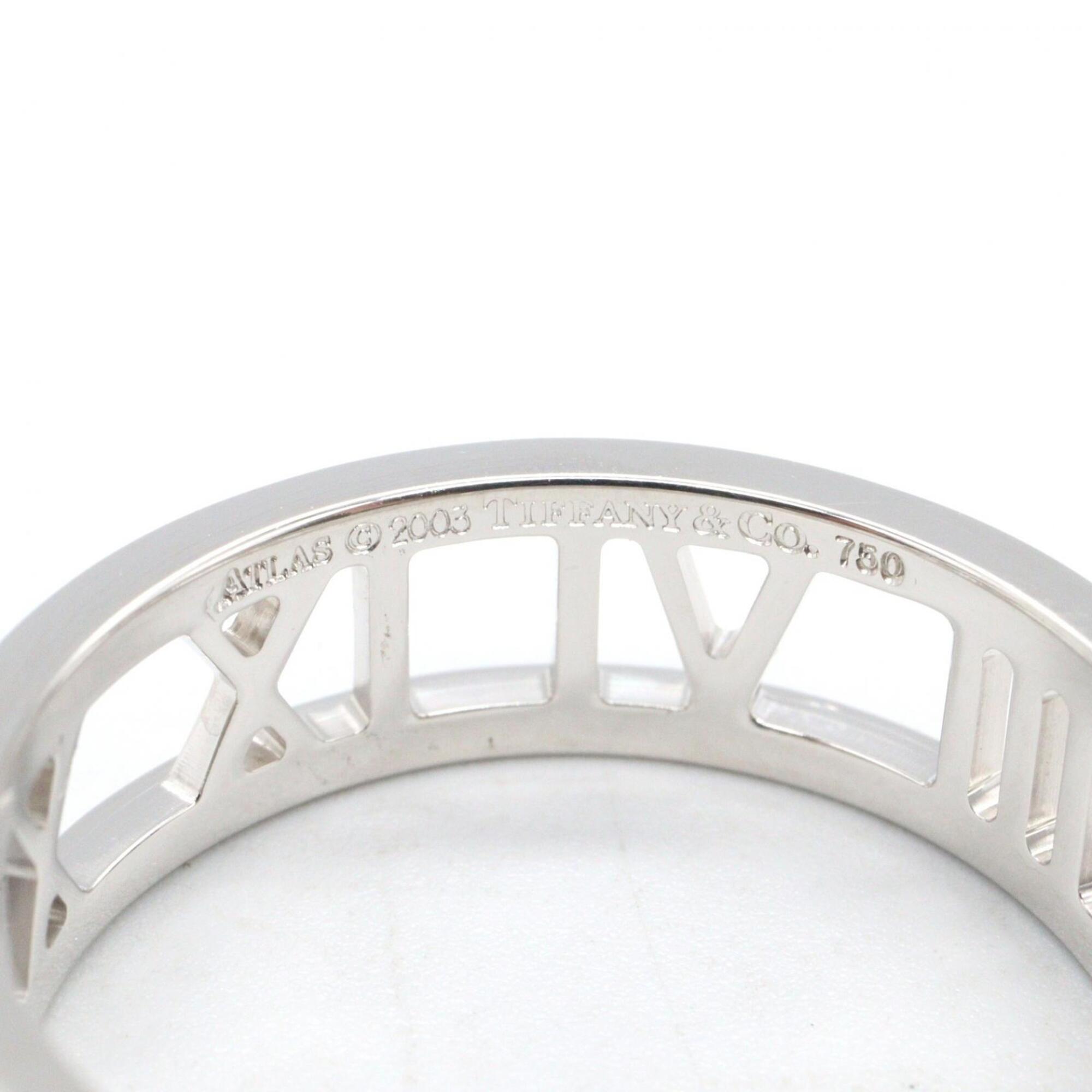 Tiffany Silver White Gold (18K) Band Ring (Pre-Owned)
