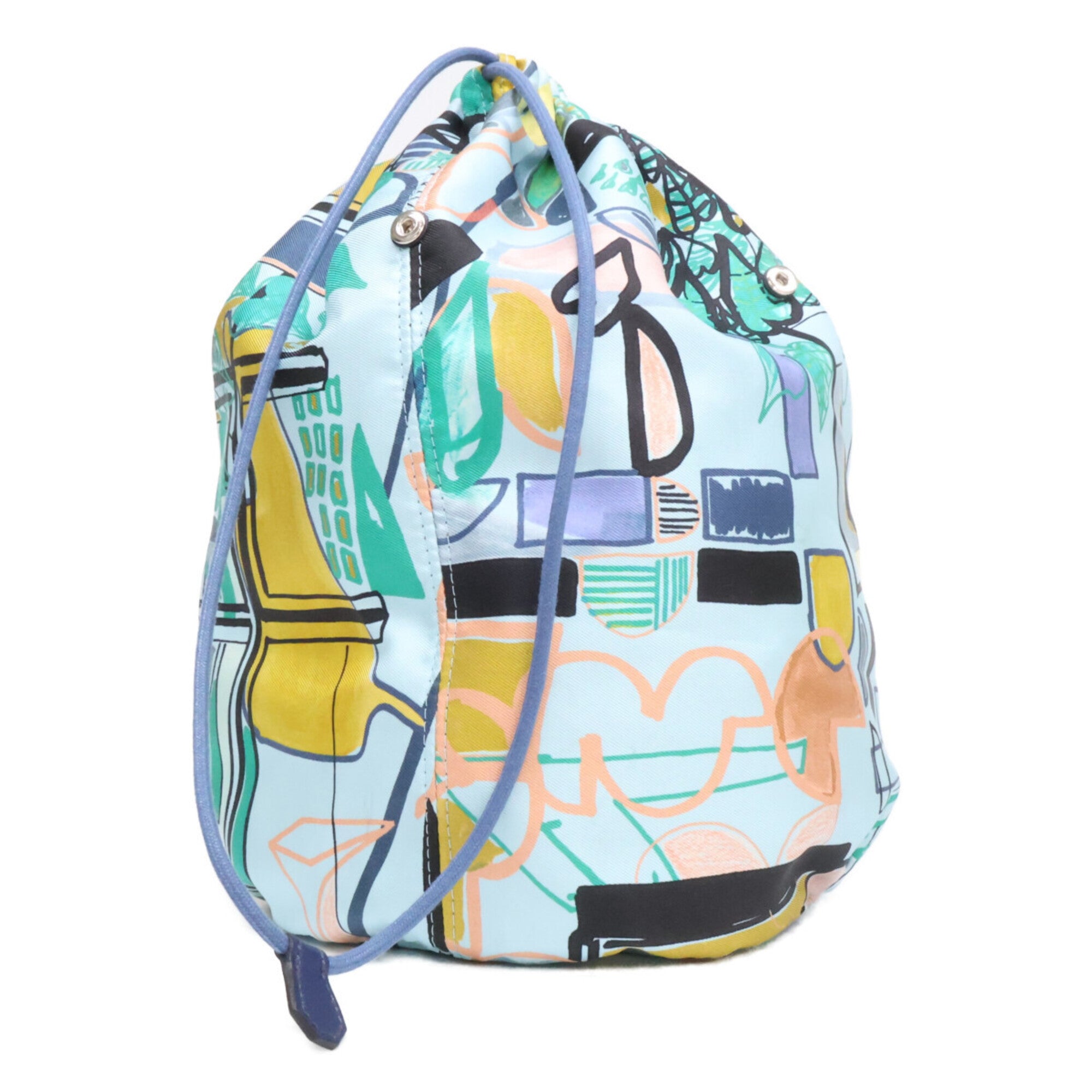 Hermes Blue Silk Pouch (Pre-Owned)