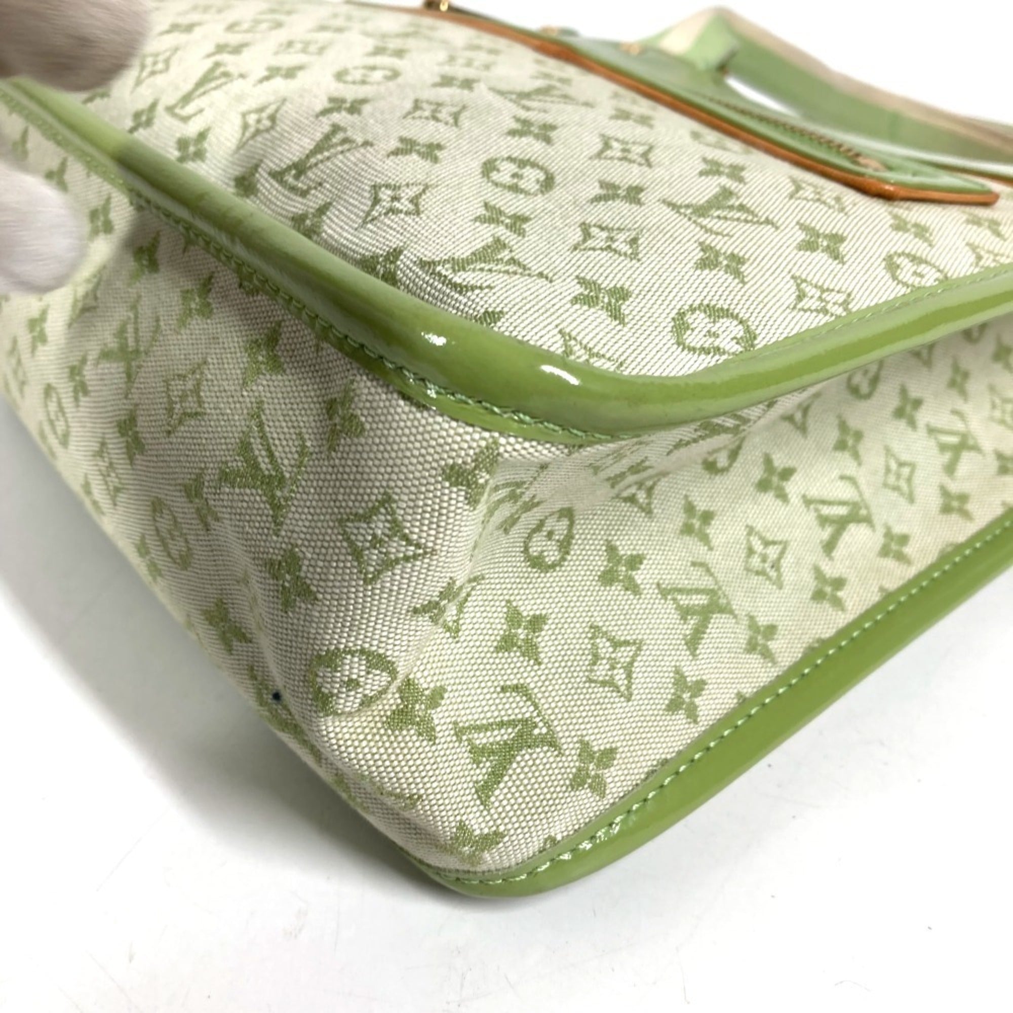 Louis Vuitton Almond Green Monogram Mini Handbag Tote Bag (Pre-Owned)
