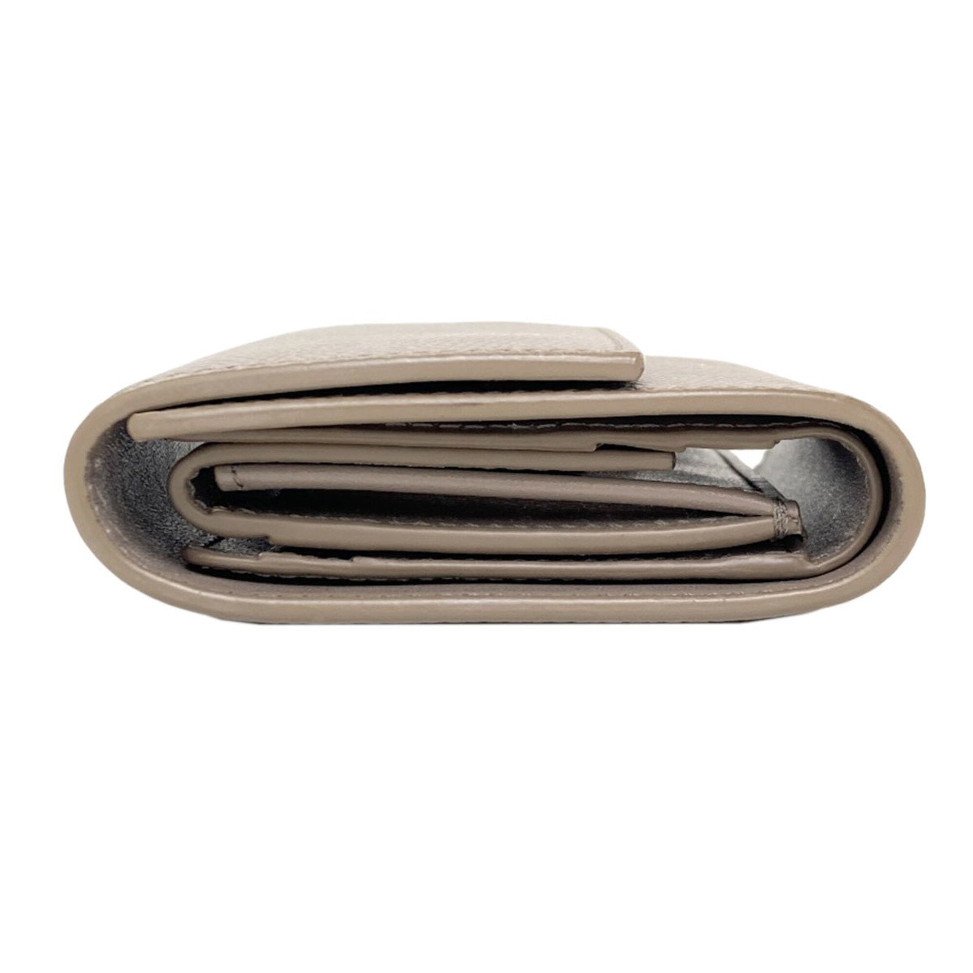 Celine Grayish Leather Wallet (Tri-Fold) (Pre-Owned)