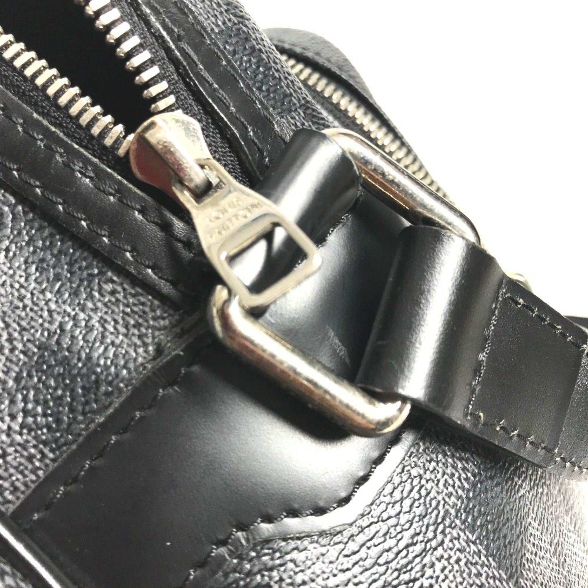 Louis Vuitton Black Damier Graphite Shoulder Bag (Pre-Owned)