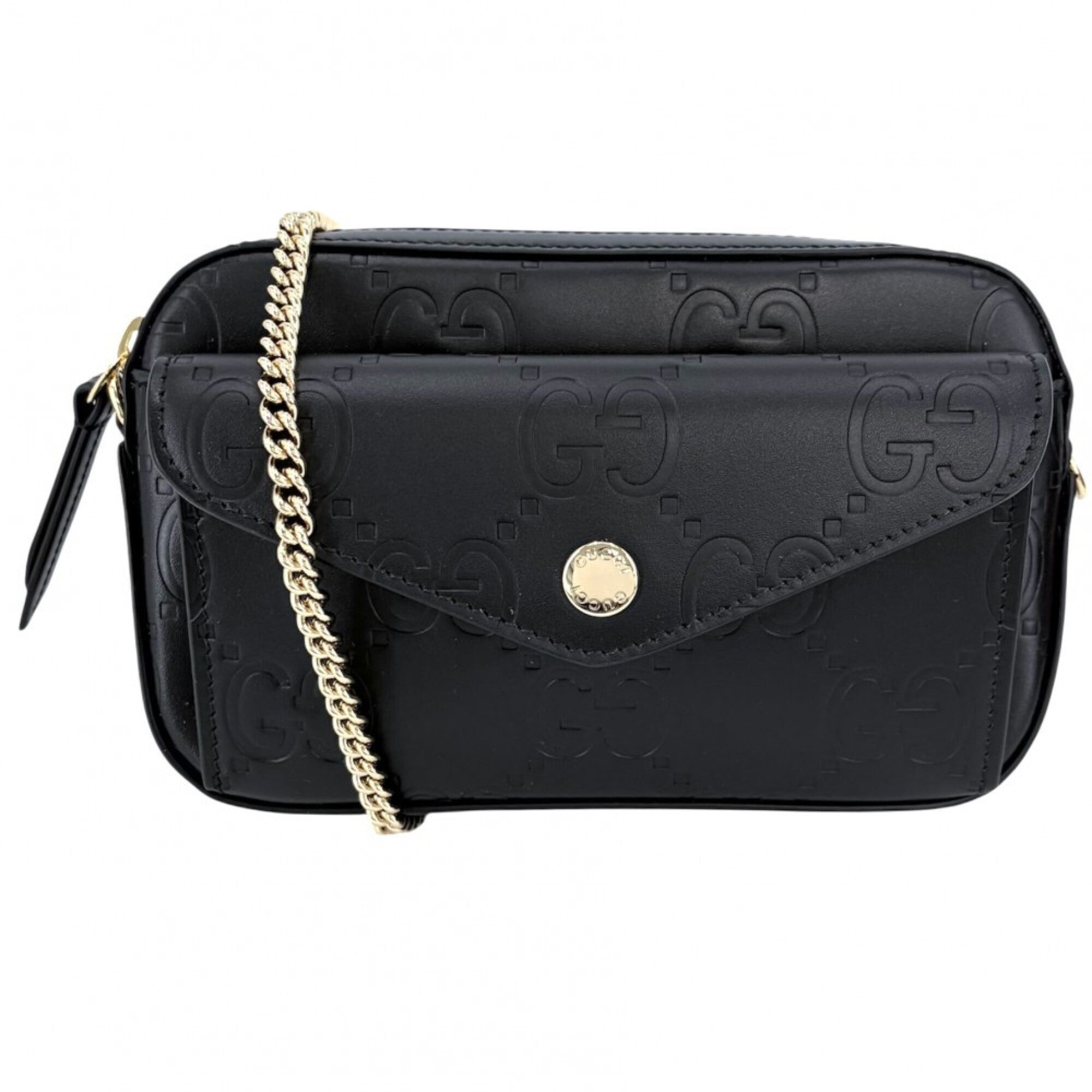 Gucci Black Leather Shoulder Bag (Pre-Owned)