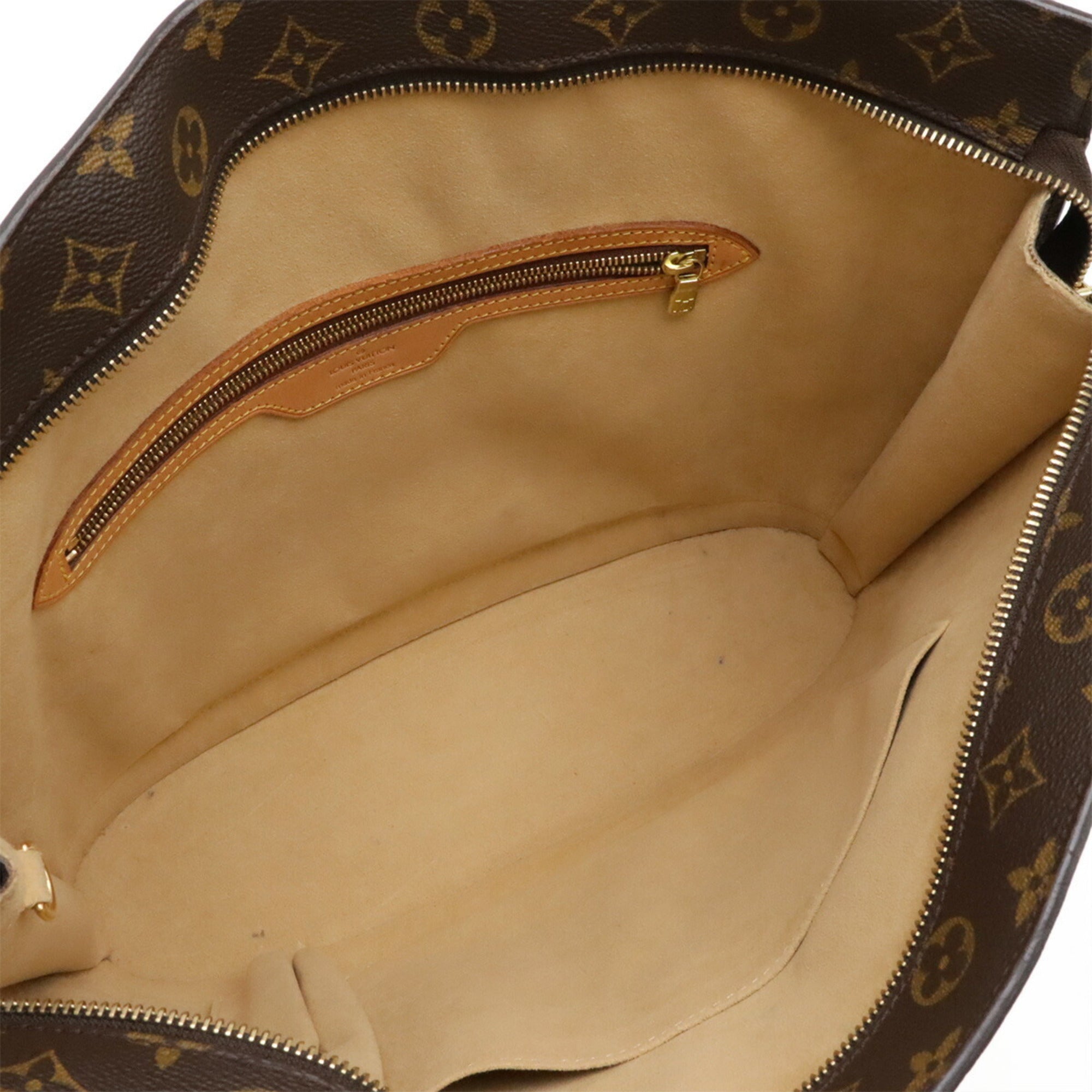 Louis Vuitton Brown Monogram Canvas Shoulder Bag Tote Bag (Pre-Owned)