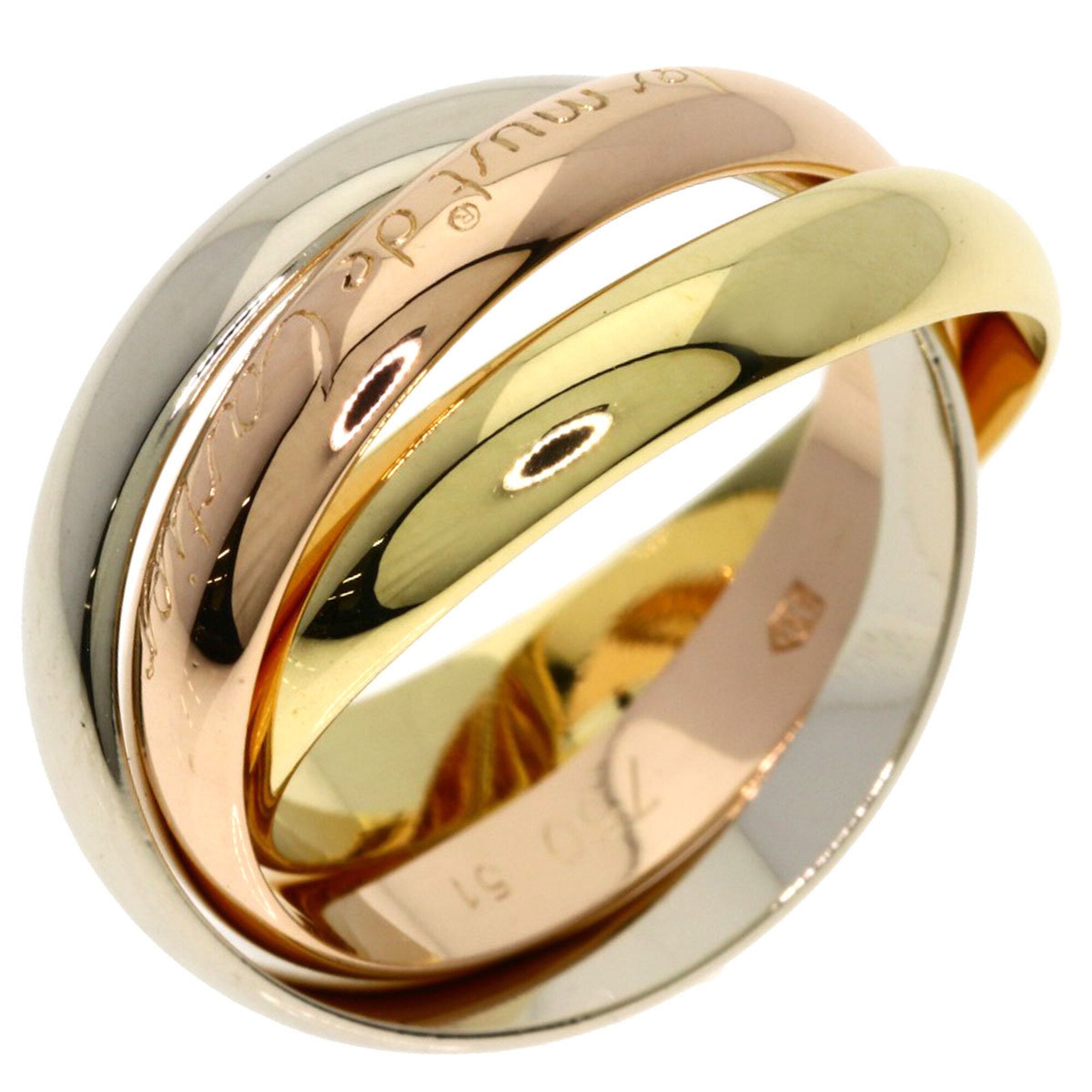 Cartier Yellow Gold (18K) Pink Gold (18K) White Gold (18K) Band Ring (Pre-Owned)