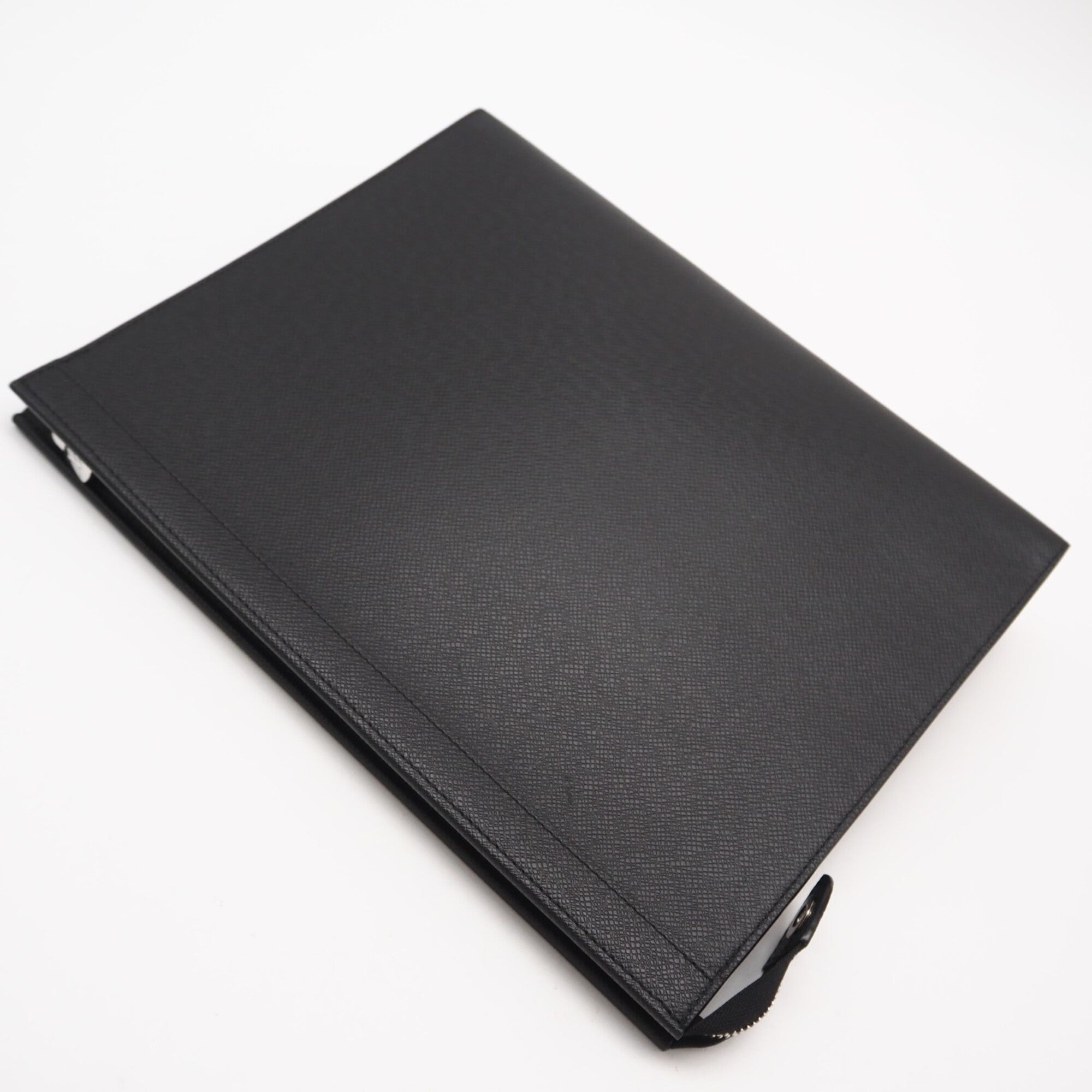 Louis Vuitton Black Leather Clutch Bag (Pre-Owned)