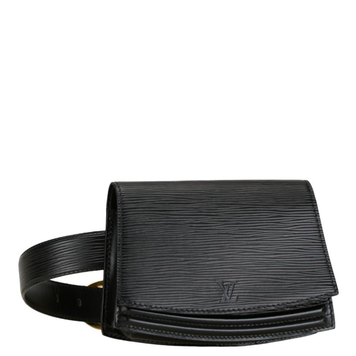 Louis Vuitton Black Noir Leather Shoulder Bag (Pre-Owned)