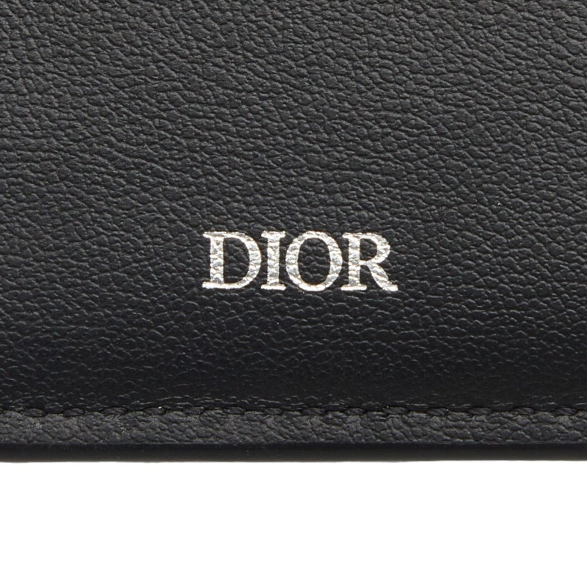 Christian Dior Black Leather Wallet (Bi-Fold) (Pre-Owned)