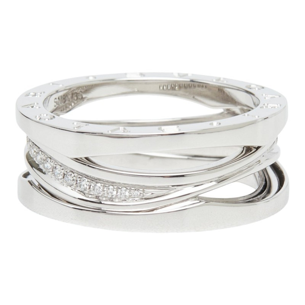 Bvlgari White Gold (18K) Band Ring (Pre-Owned)