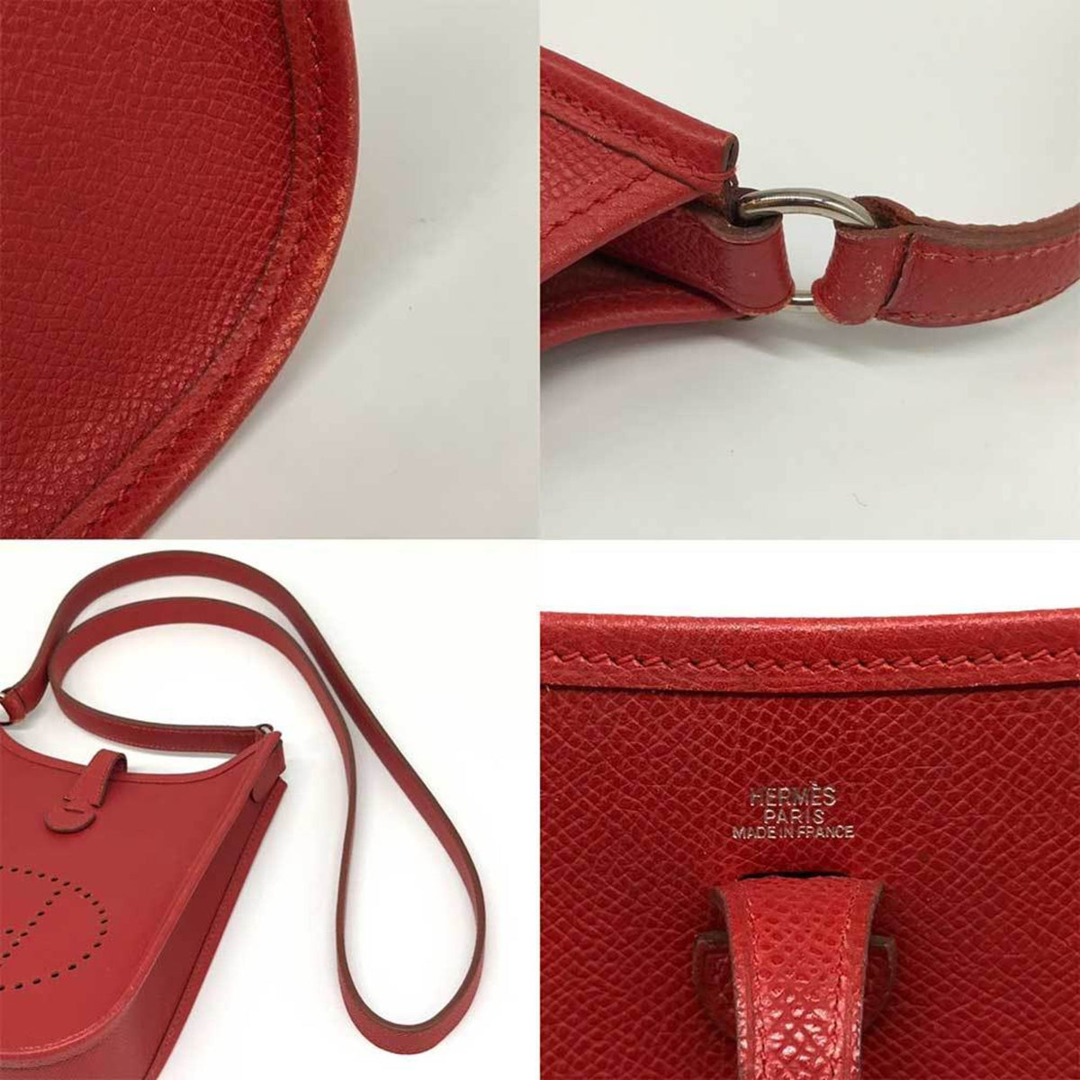 Hermes Red Color Pochette Shoulder Bag (Pre-Owned)