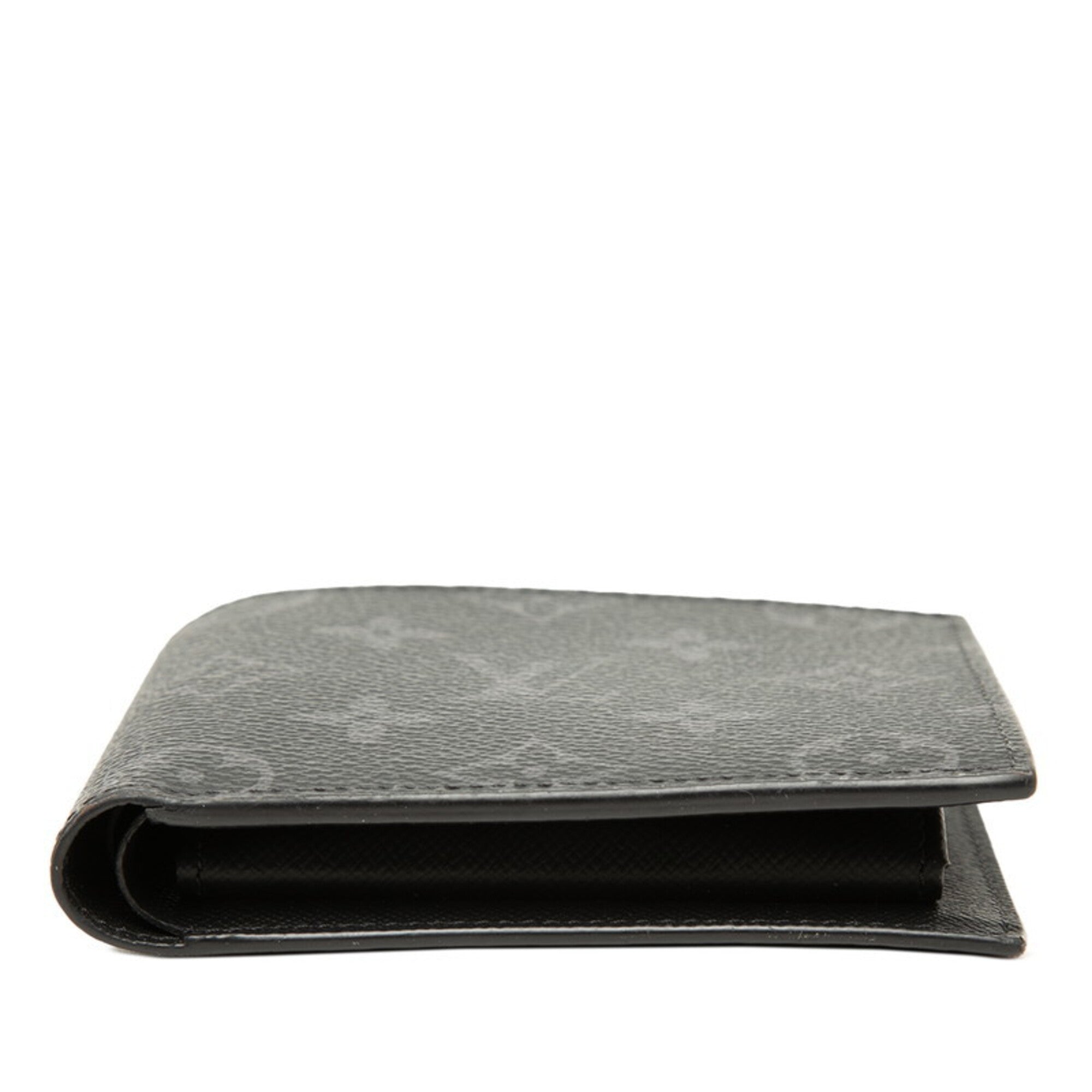 Louis Vuitton Black Pvc Leather Wallet (Bi-Fold) (Pre-Owned)