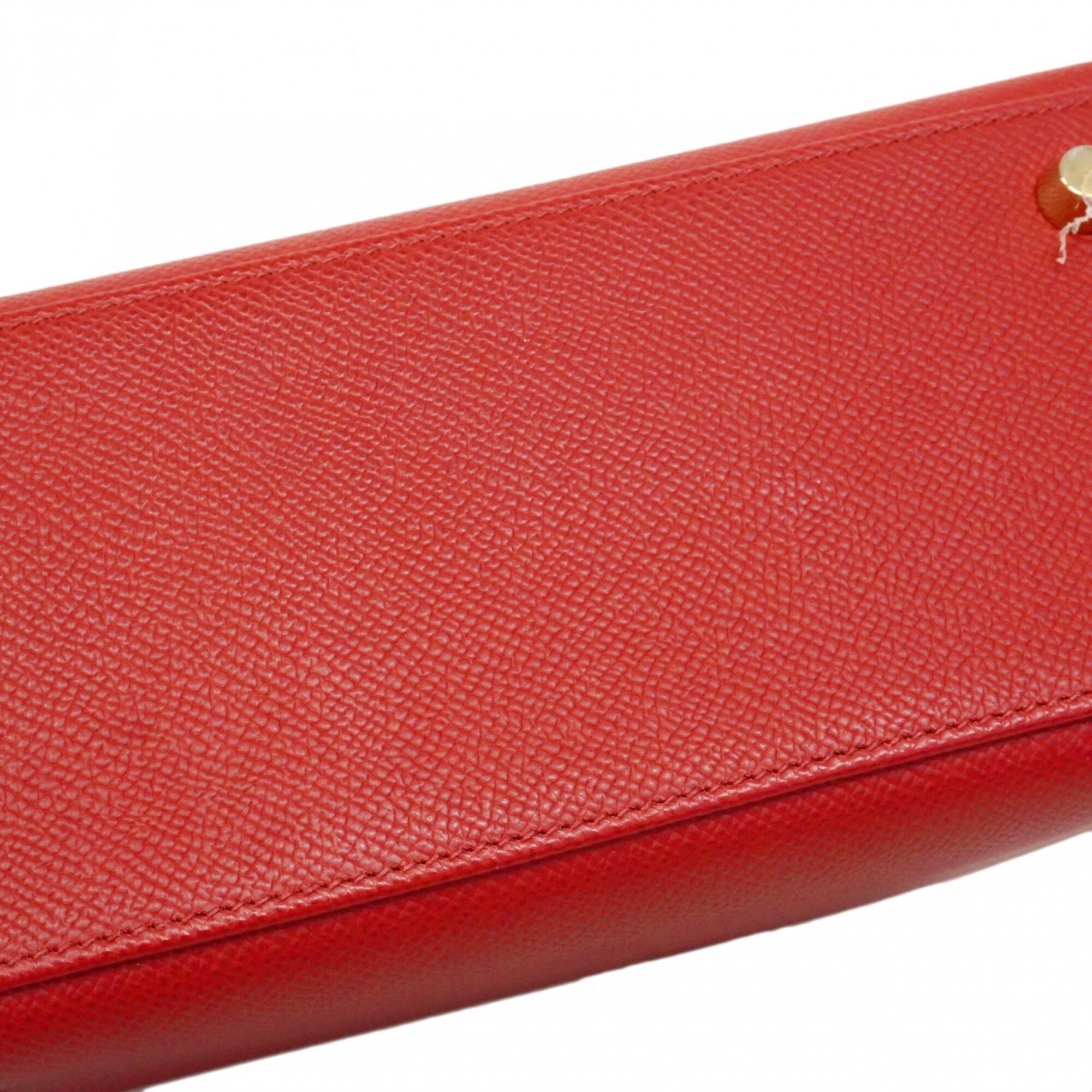 Hermes Rouge Casaque Epsom Leather Handbag (Pre-Owned)