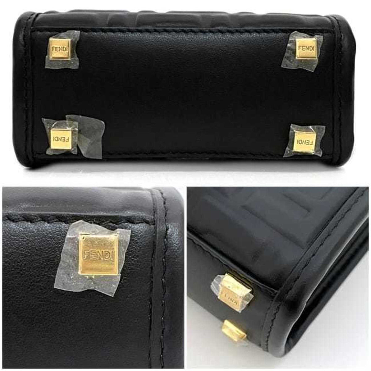 Fendi Black Leather Handbag (Pre-Owned)