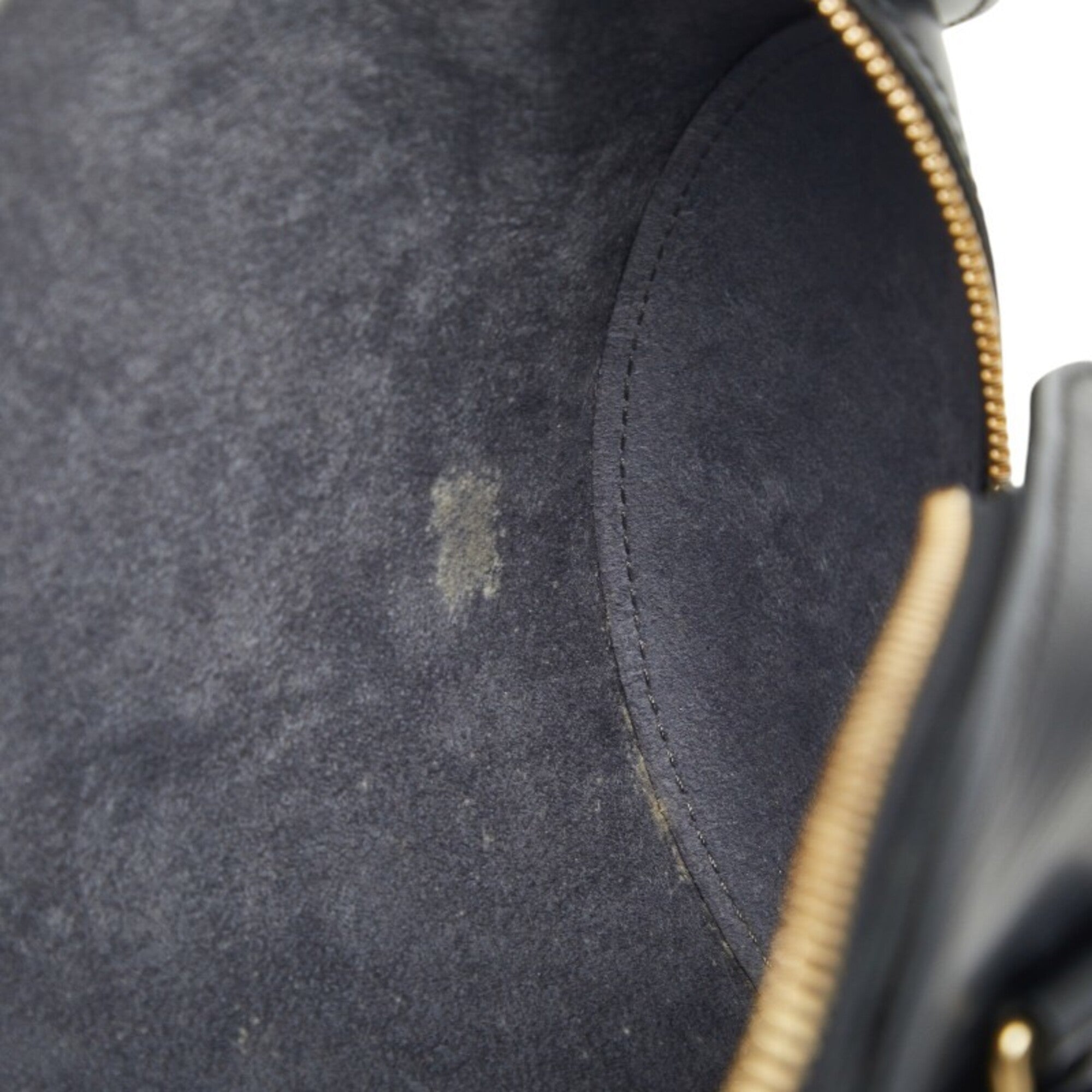 Louis Vuitton Black Noir Leather Handbag Pouch (Pre-Owned)