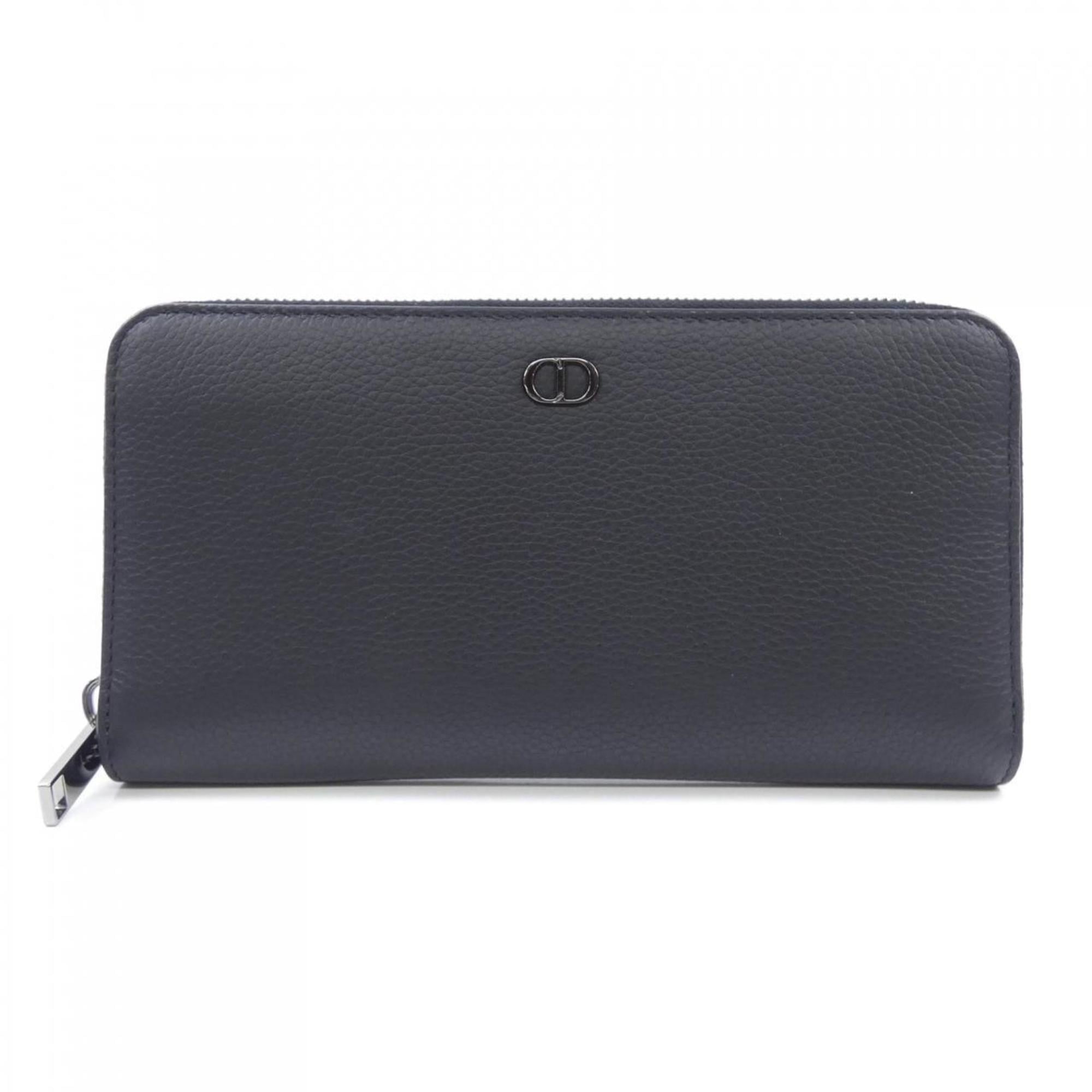 Christian Dior Black Long Wallet (Bi-Fold) (Pre-Owned)