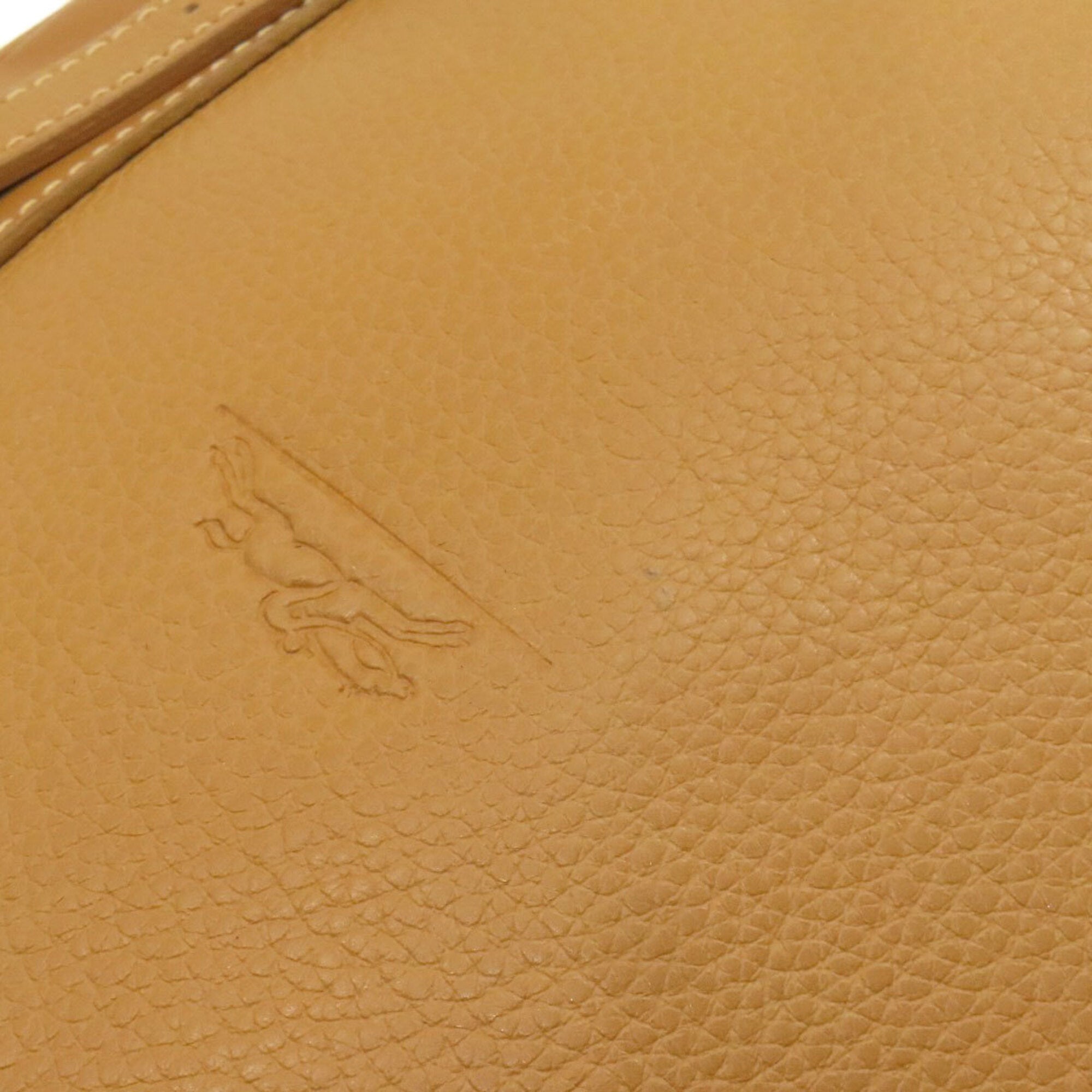 Longchamp Beige Leather Shoulder Bag (Pre-Owned)