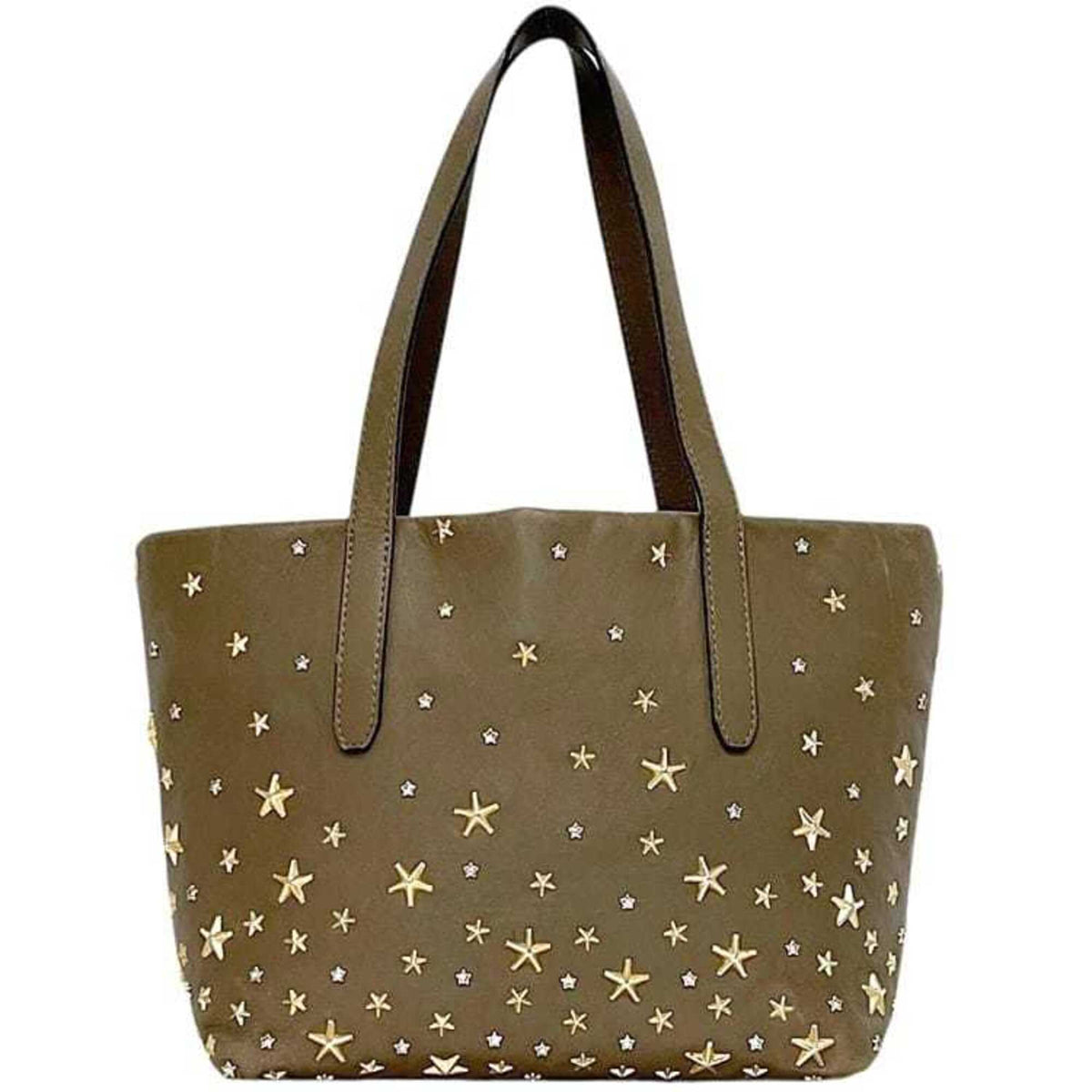 Jimmy Choo Beige Leather Tote Bag (Pre-Owned)