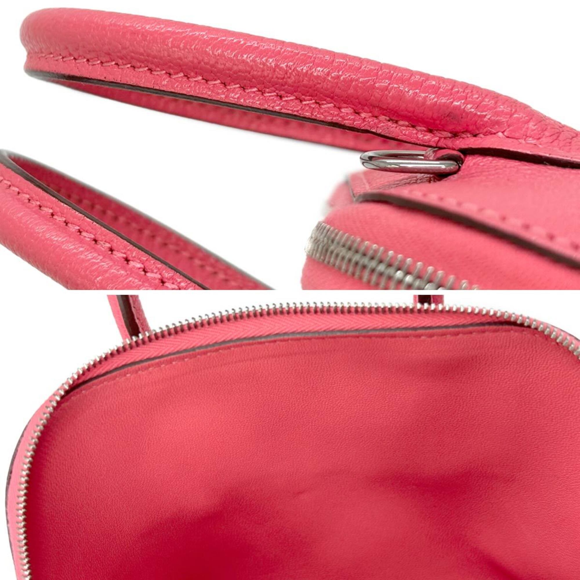 Hermes Pink Chevre Myzore Leather Handbag Shoulder Bag (Pre-Owned)