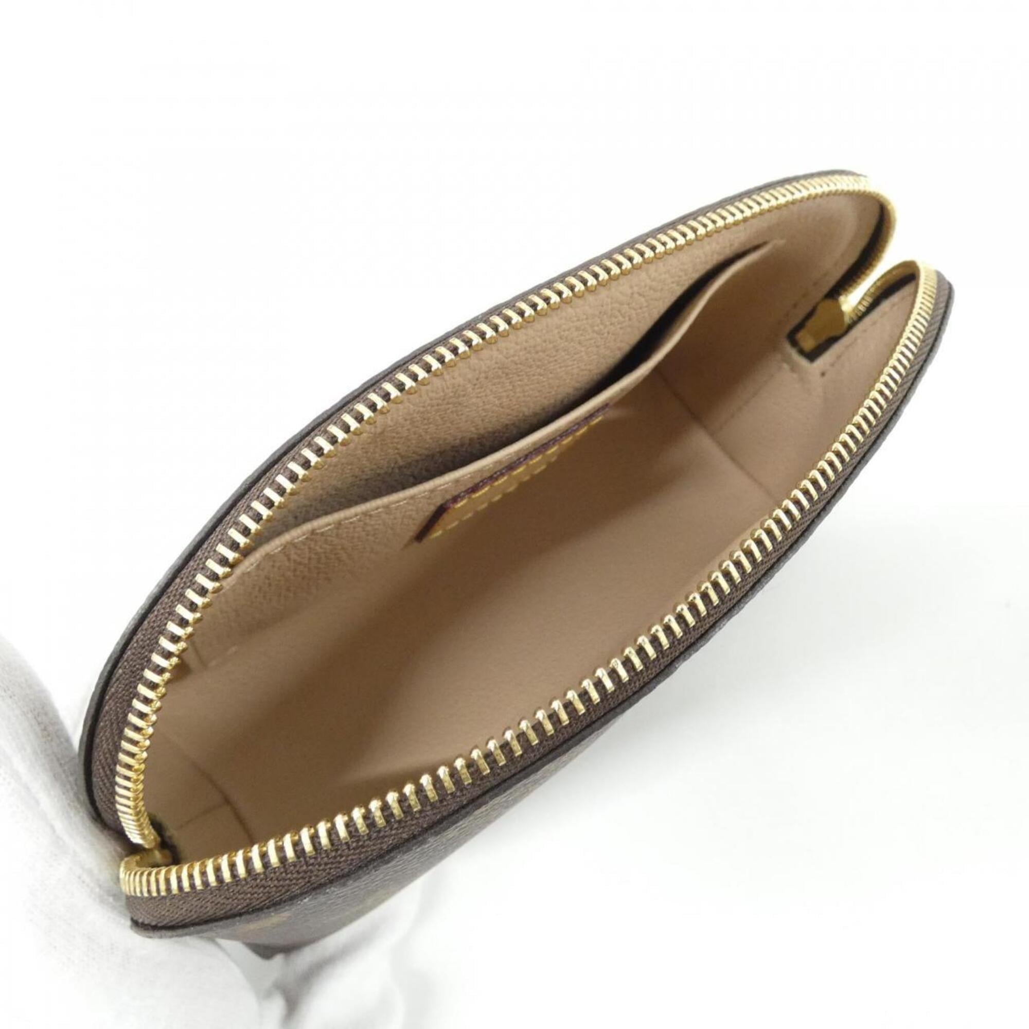 Louis Vuitton Marron Coated Canvas Handbag Pochette Pouch (Pre-Owned)
