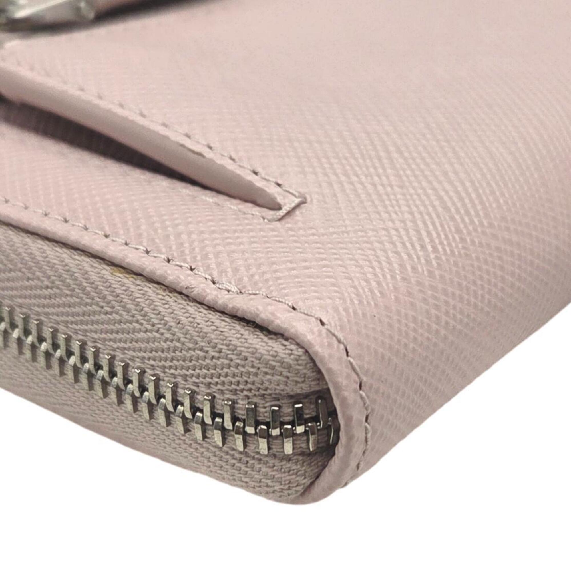 Prada Saffiano Light Pink Leather Coin Purse/Coin Case (Pre-Owned)