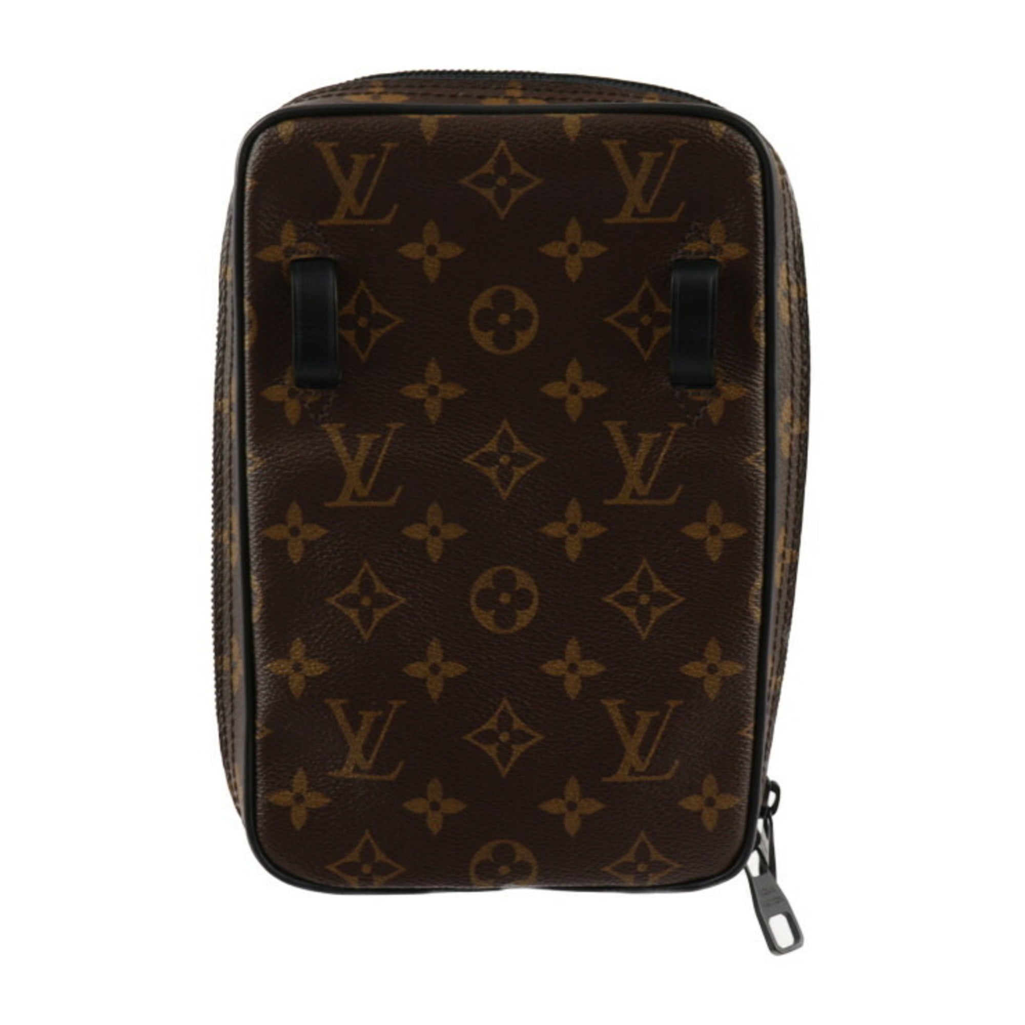 Louis Vuitton Black Brown Monogram Monogram Leather Shoulder Bag Sling Bag (Pre-Owned)