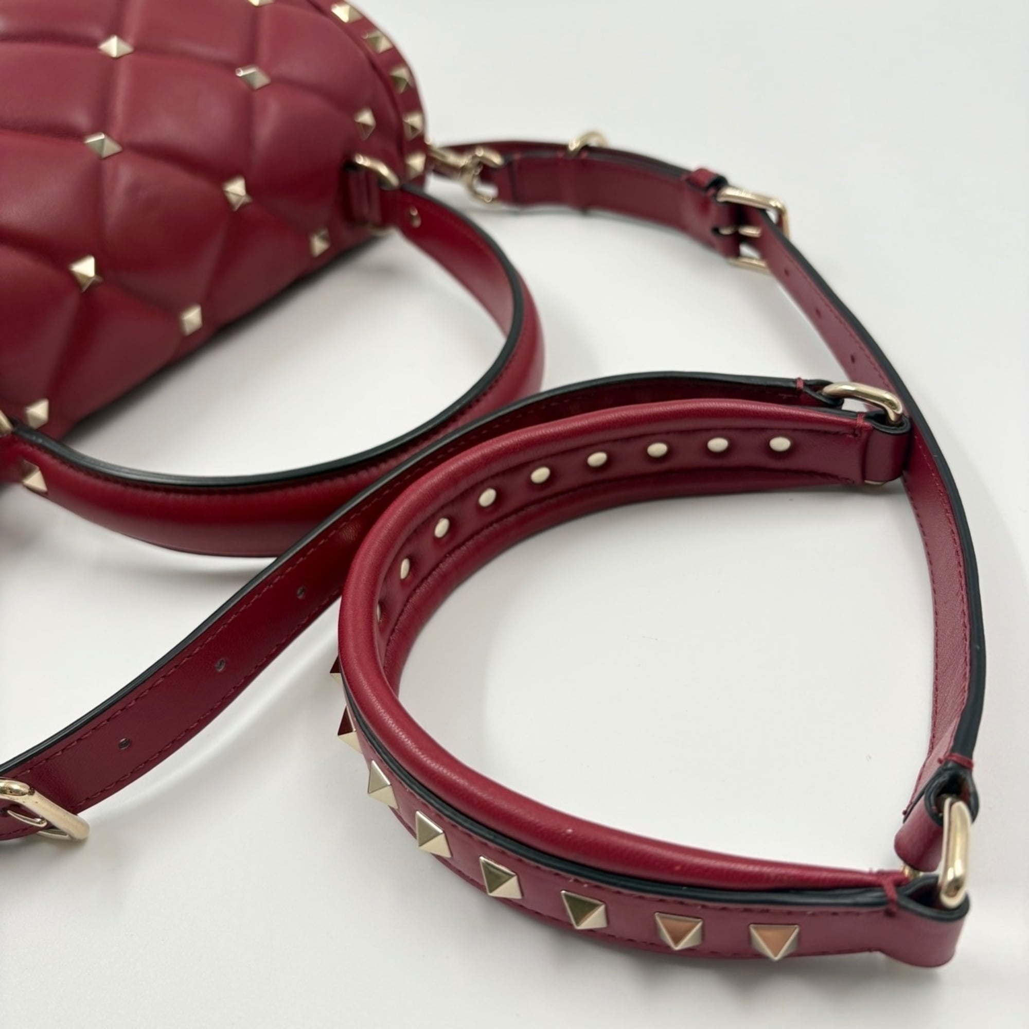 Valentino Red Color Handbag Shoulder Bag (Pre-Owned)