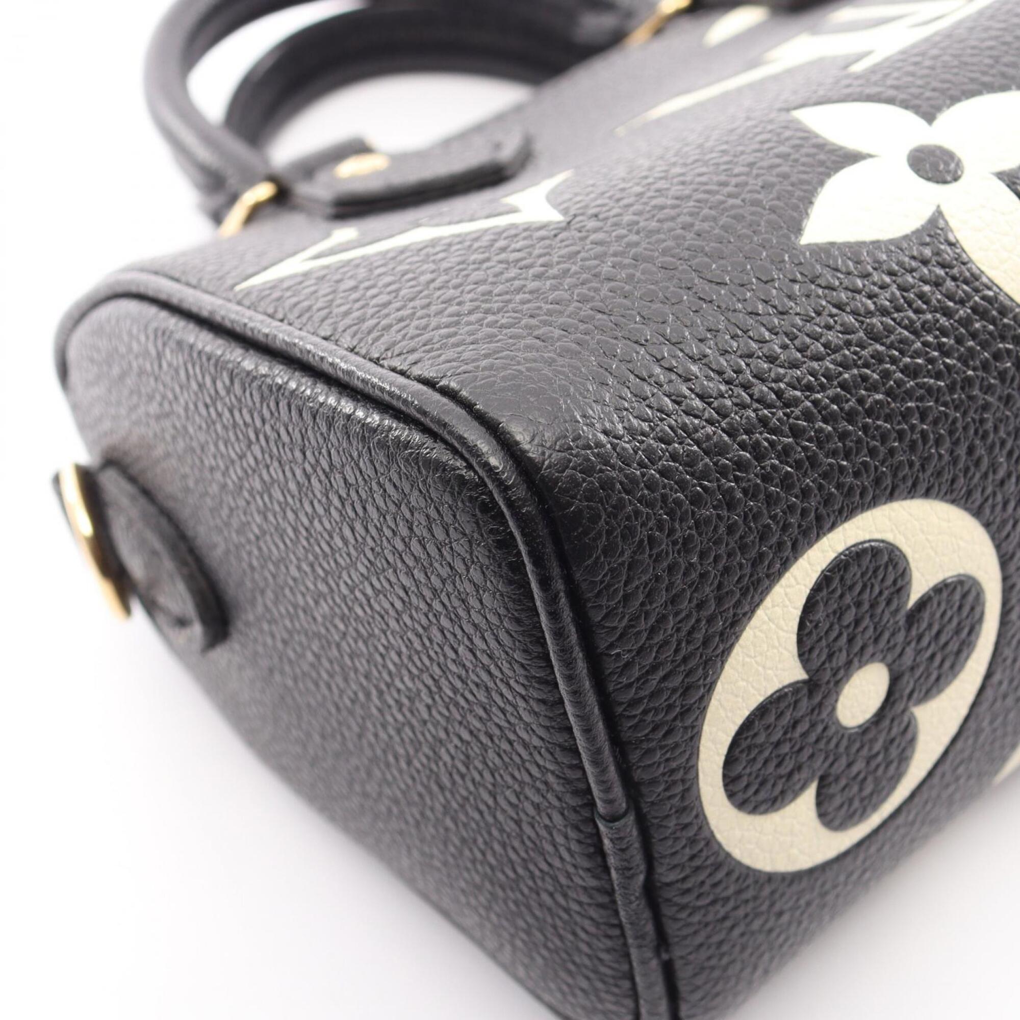 Louis Vuitton Beige Bicolor Black Monogram Empreinte Leather Handbag (Pre-Owned)